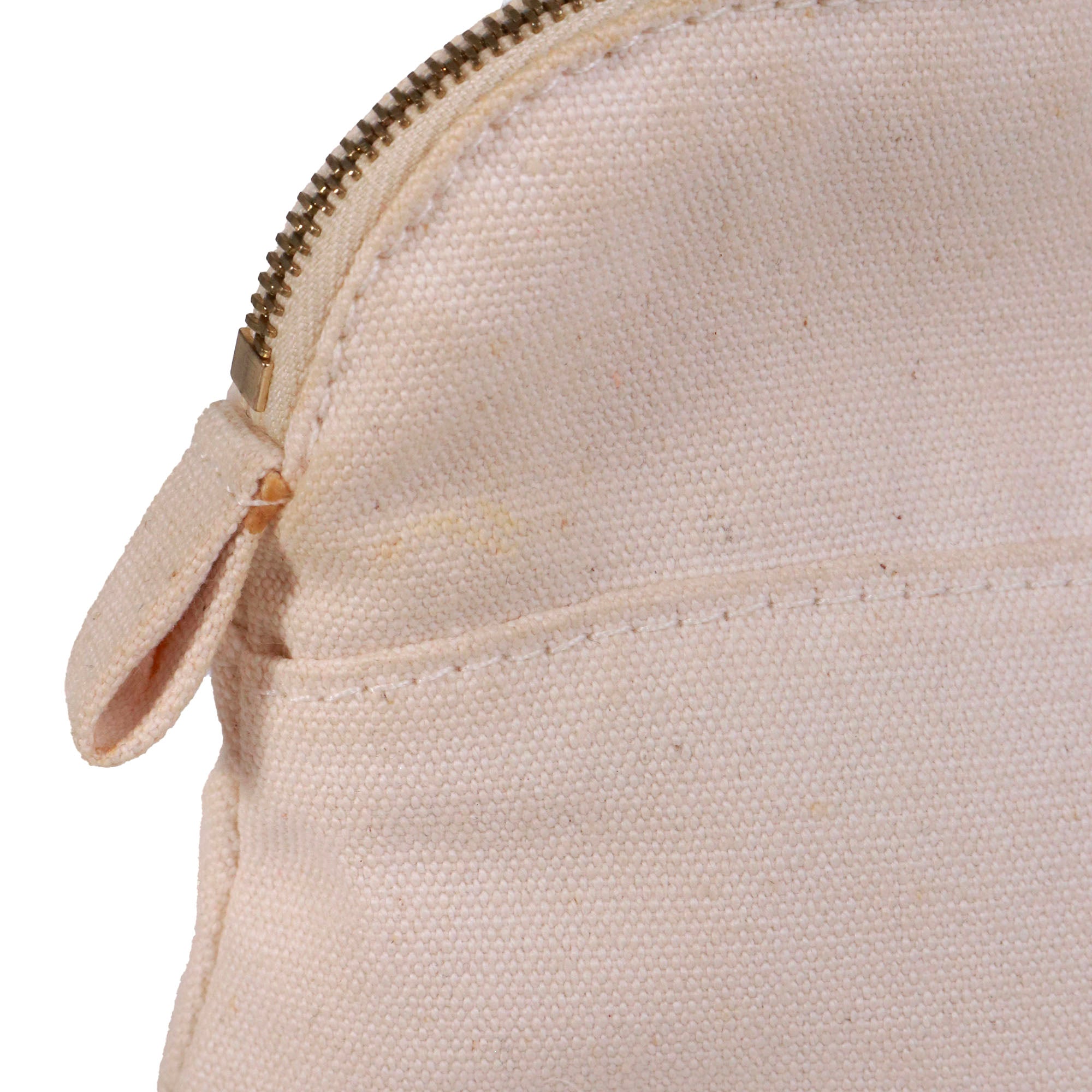 HERMÈS - Trousse de toilette Bolide Hermès en toile beige