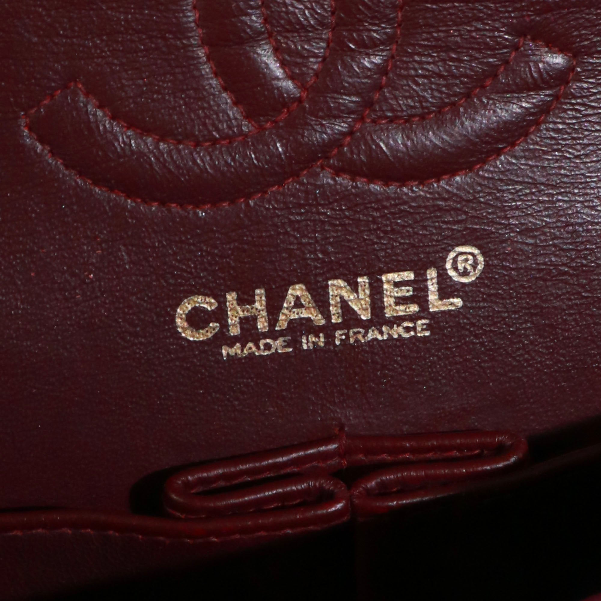 CHANEL - Sac à main Timeless 23 Chanel double flap en cuir matelassé noir vintage