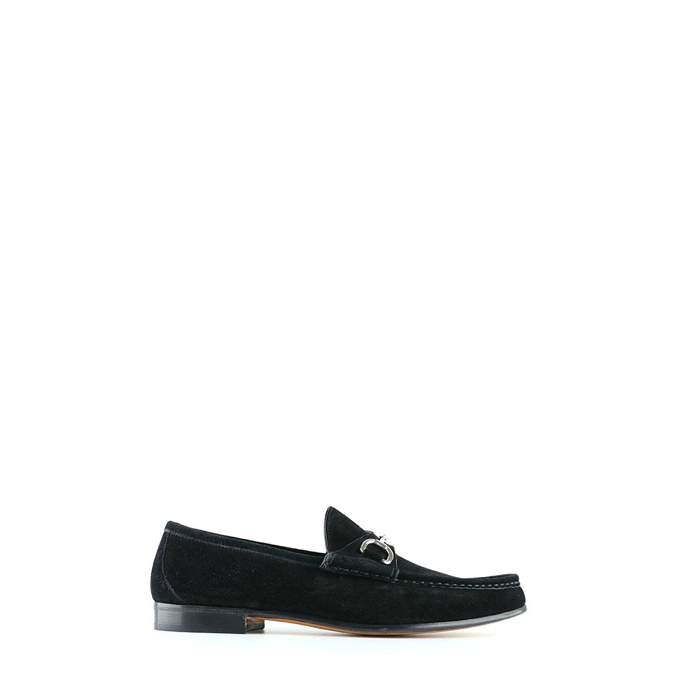 GUCCI - Mocassins Jordaan vintage en daim noir (T41)