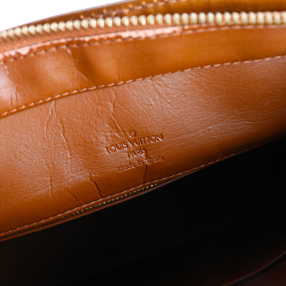 LOUIS VUITTON - Sac à main Houston en cuir verni empreinte