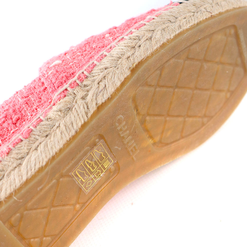 CHANEL - Pink tweed espadrilles (T39)