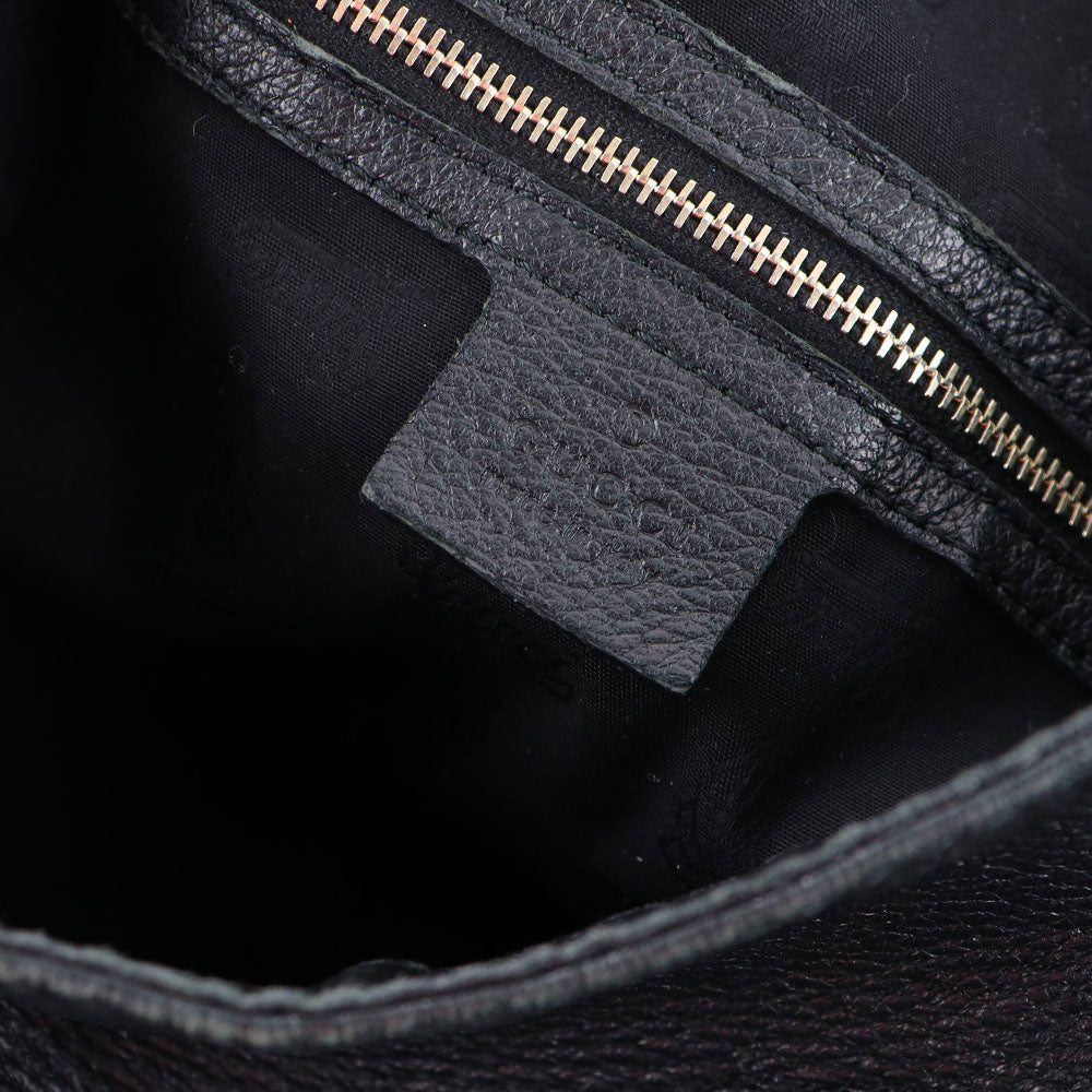 GUCCI - Sac à bandoulière Indy Jackie en cuir noir