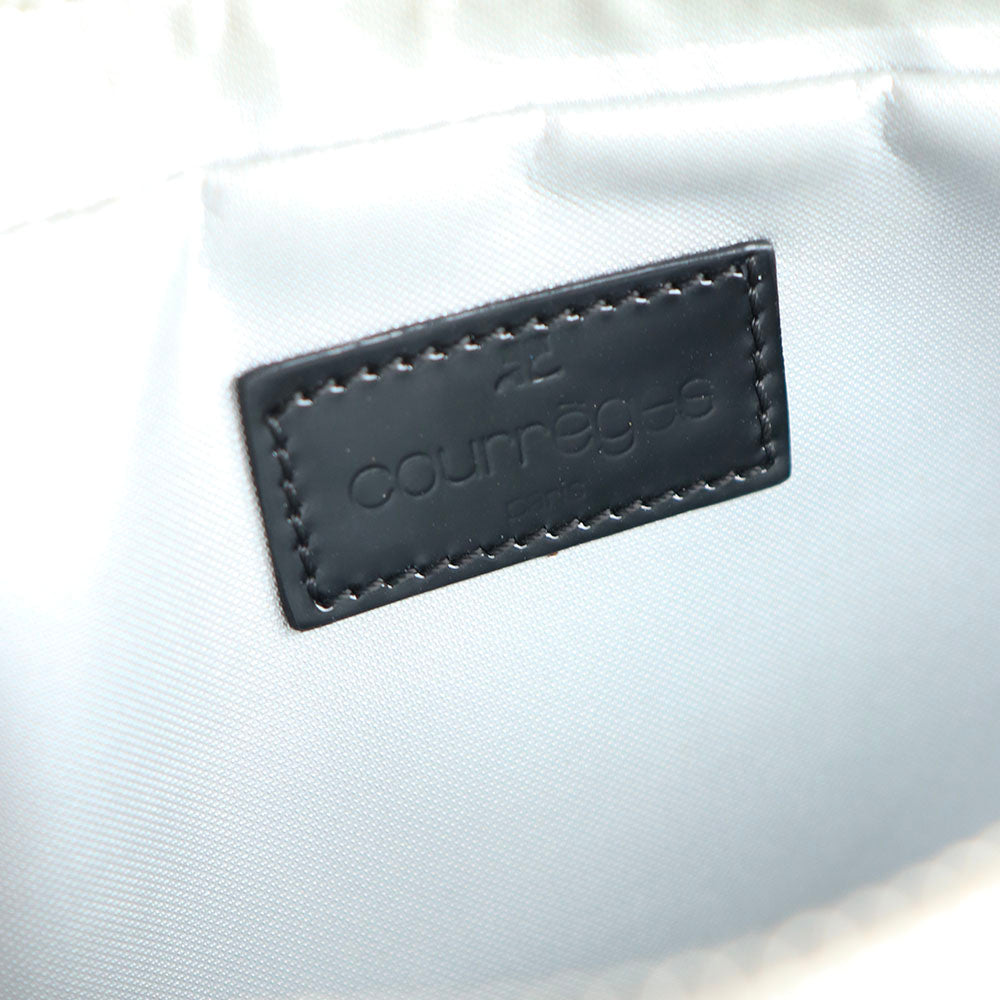 COURRÈGES - Sac à bandoulière en cuir verni