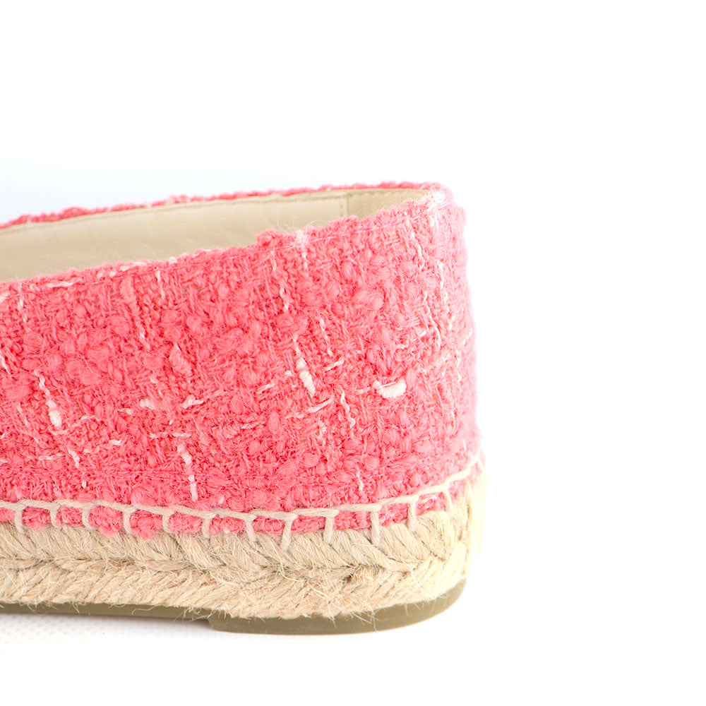 CHANEL - Pink tweed espadrilles (T39)
