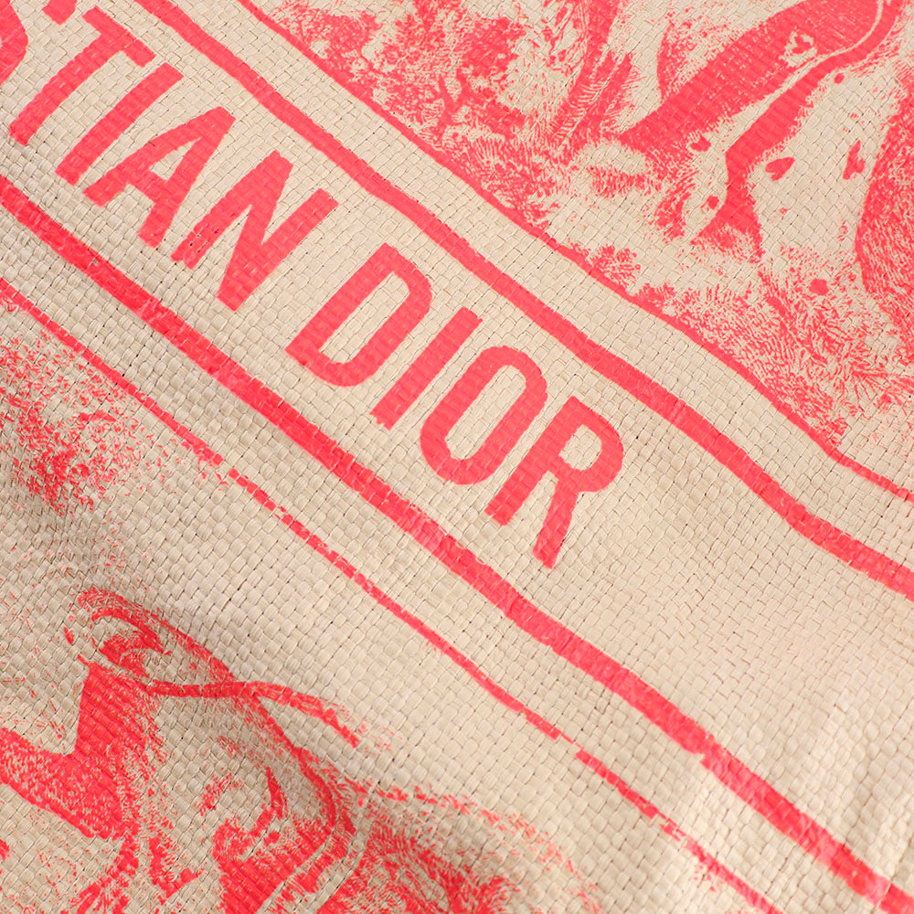 DIOR - Sac cabas Dioriviera toile de jouy rose