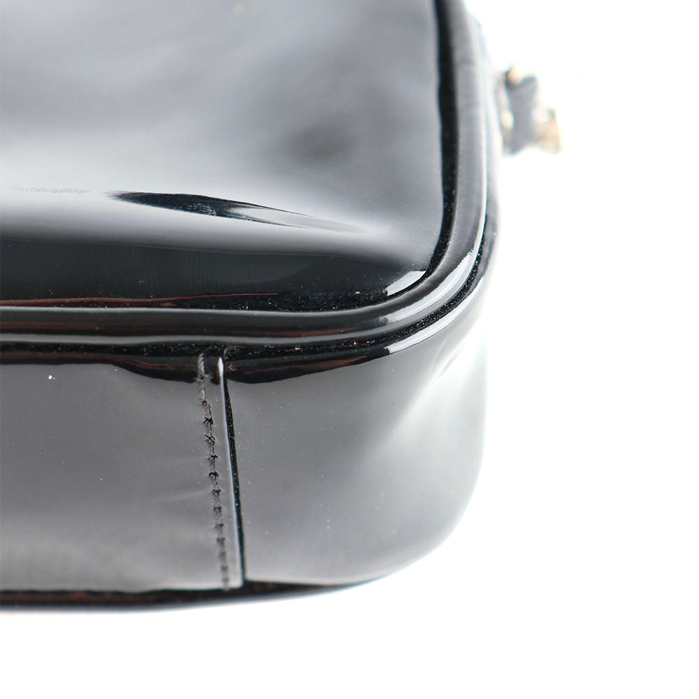 COURRÈGES - Sac à bandoulière en cuir verni