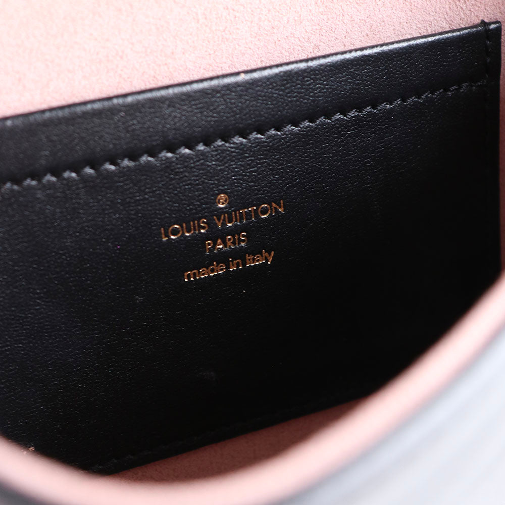 LOUIS VUITTON - Sac à bandoulière Pochette Coussin en cuir noir