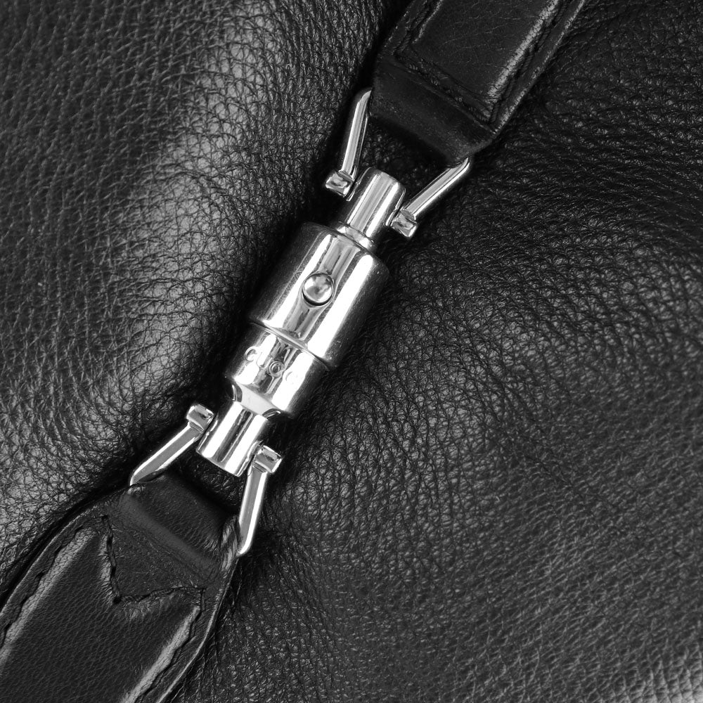 GUCCI - Sac à bandoulière Indy Jackie en cuir noir