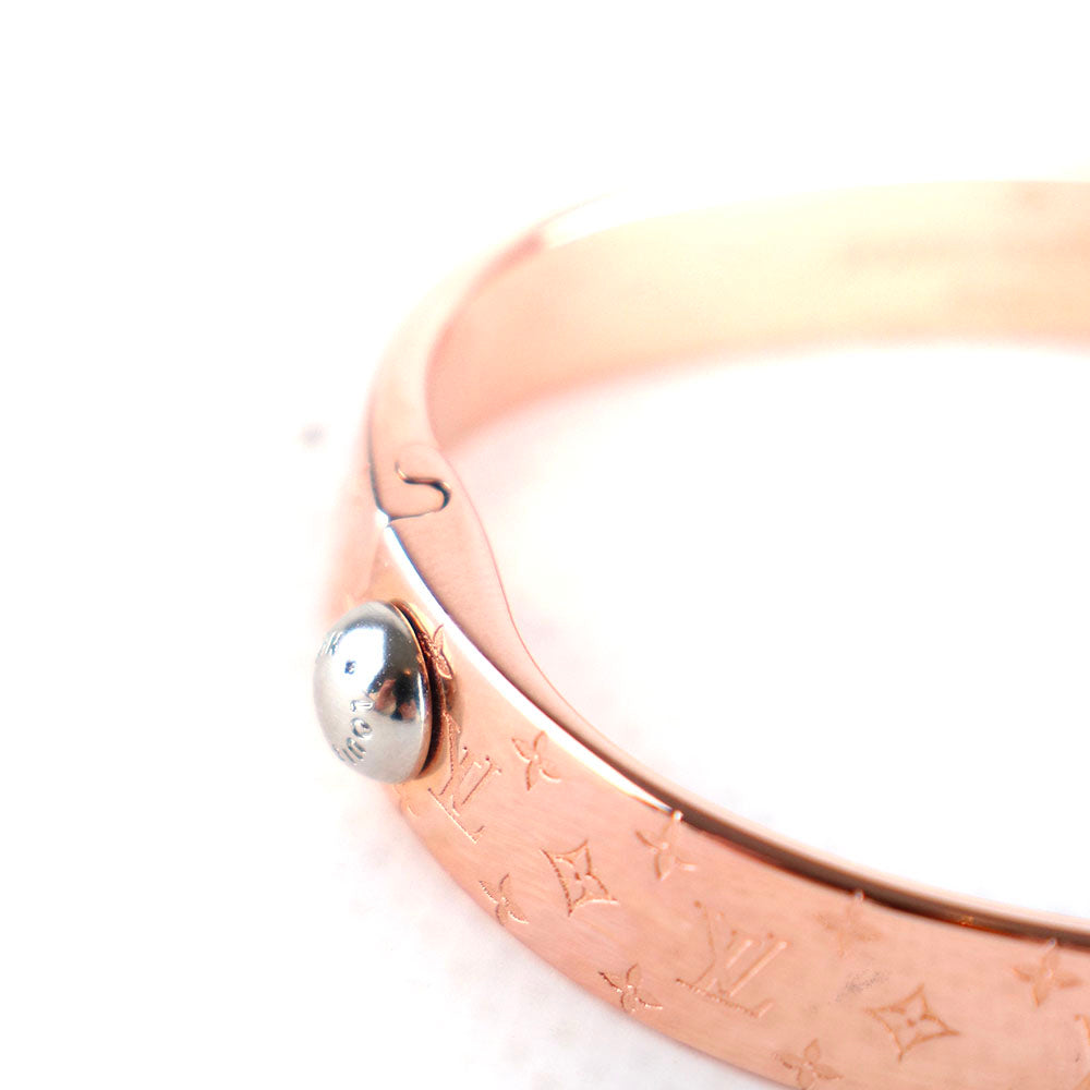 LOUIS VUITTON - Bracelet Nanogram en métal rose gold