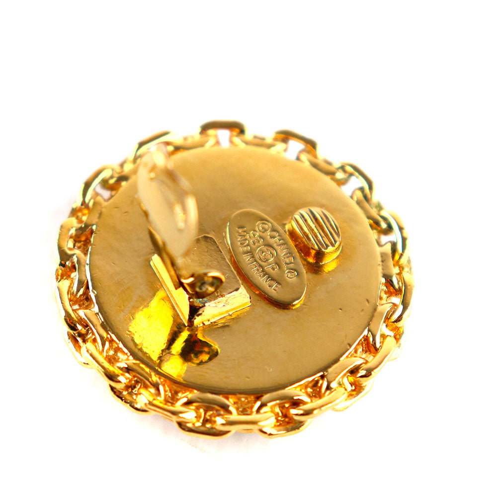 CHANEL - Boucles d'oreilles CC vintage