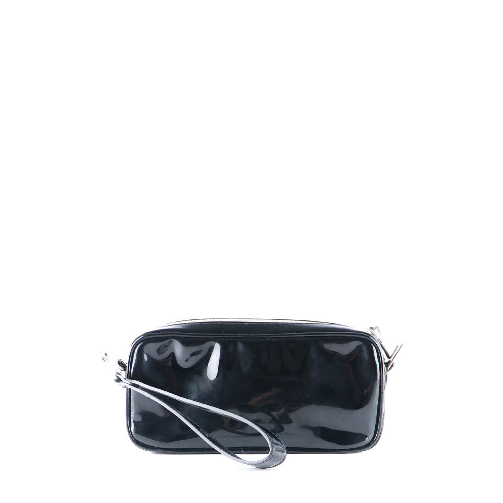 COURRÈGES - Sac à bandoulière en cuir verni
