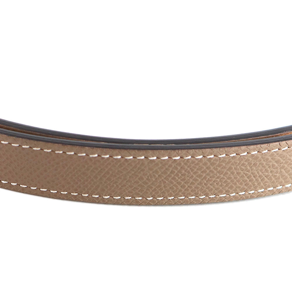 HERMÈS - Ceinture Kelly 18 en cuir epsom étoupe