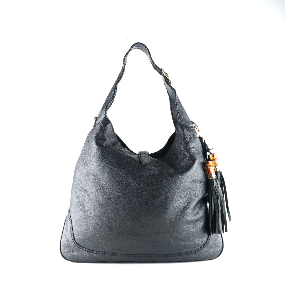 GUCCI - Sac à bandoulière Indy Jackie en cuir noir
