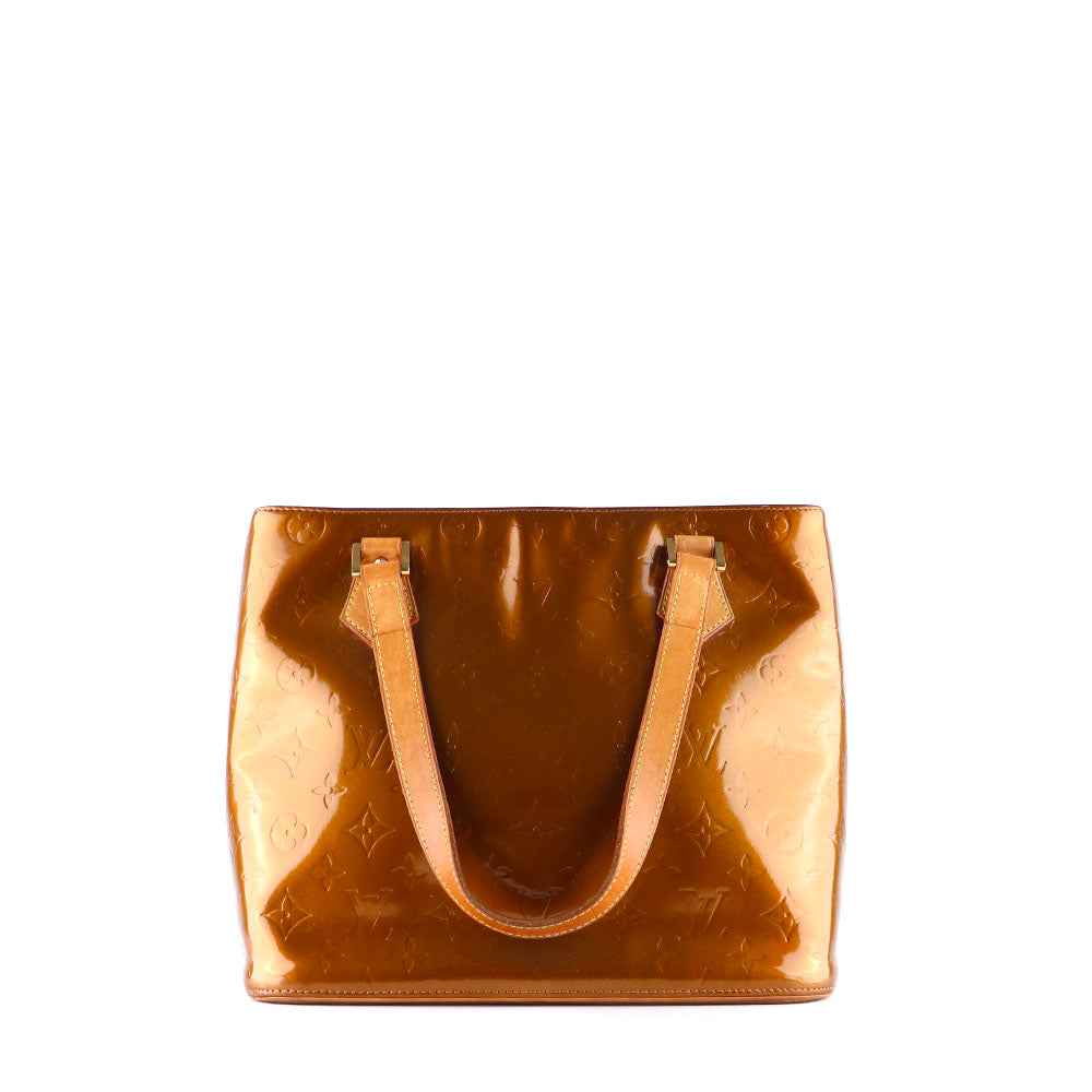 LOUIS VUITTON - Sac à main Houston en cuir verni empreinte