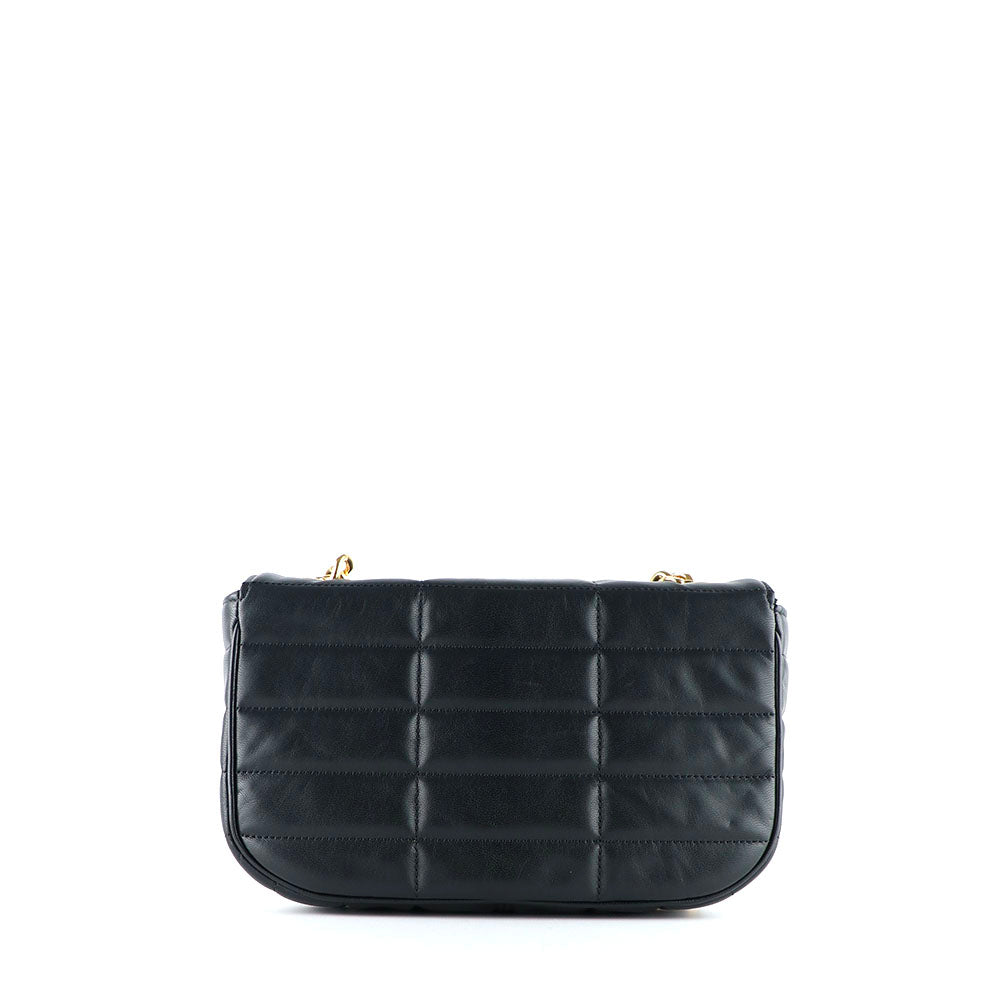 CELINE - Quilted Shoulder Bag in black leather