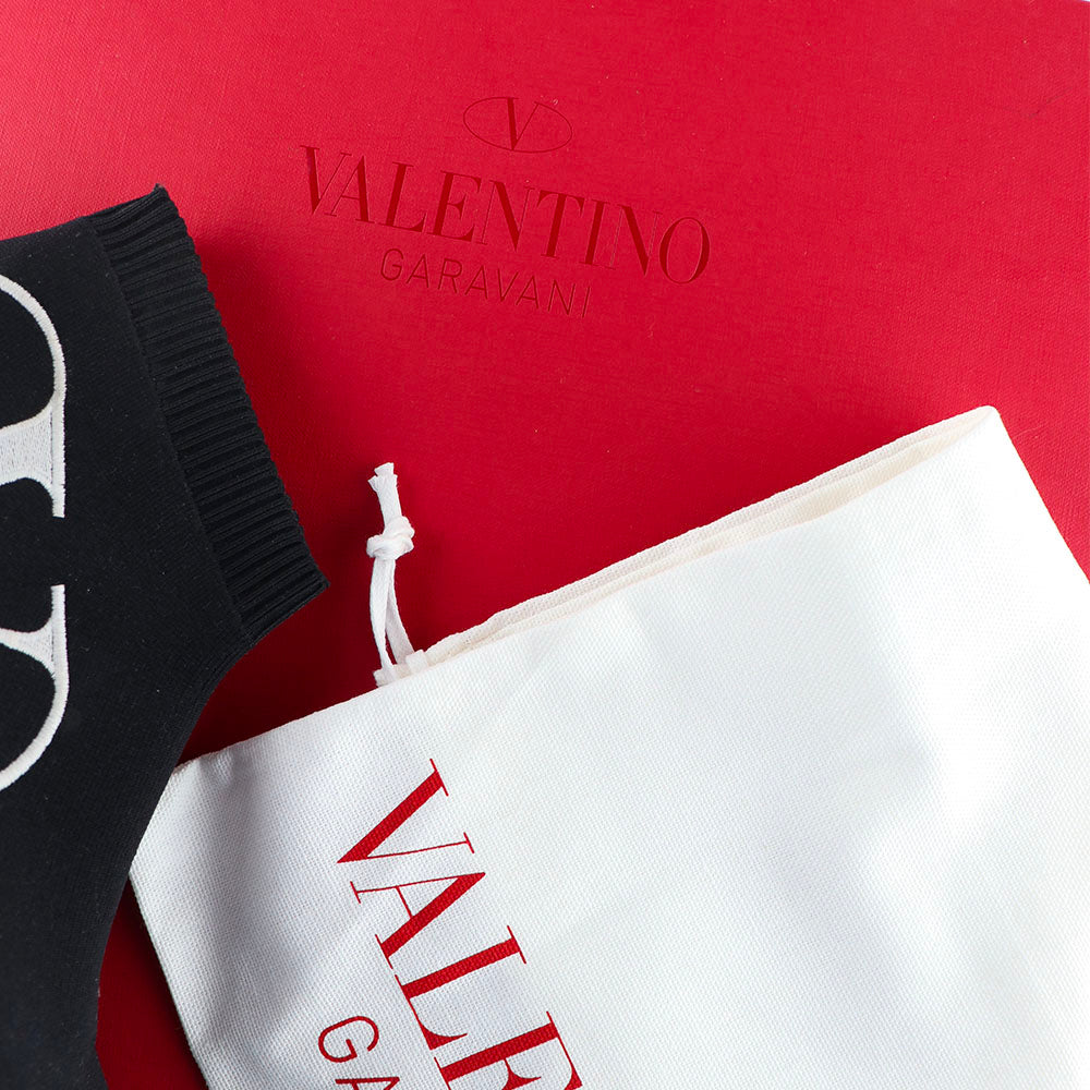 VALENTINO - VLogo high-top canvas sneakers (T38)