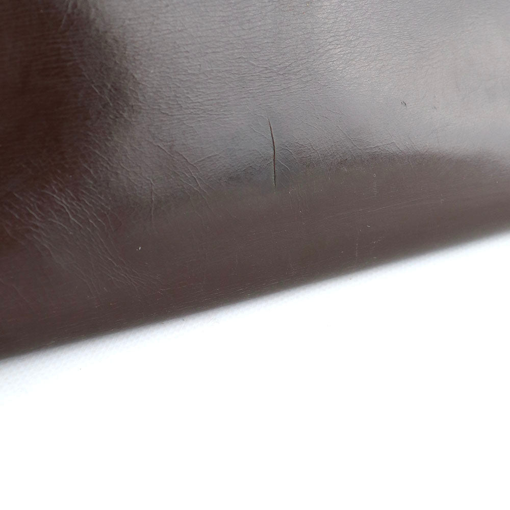 HERMÈS - Sac à main Kelly 32 en cuir box chocolat vintage