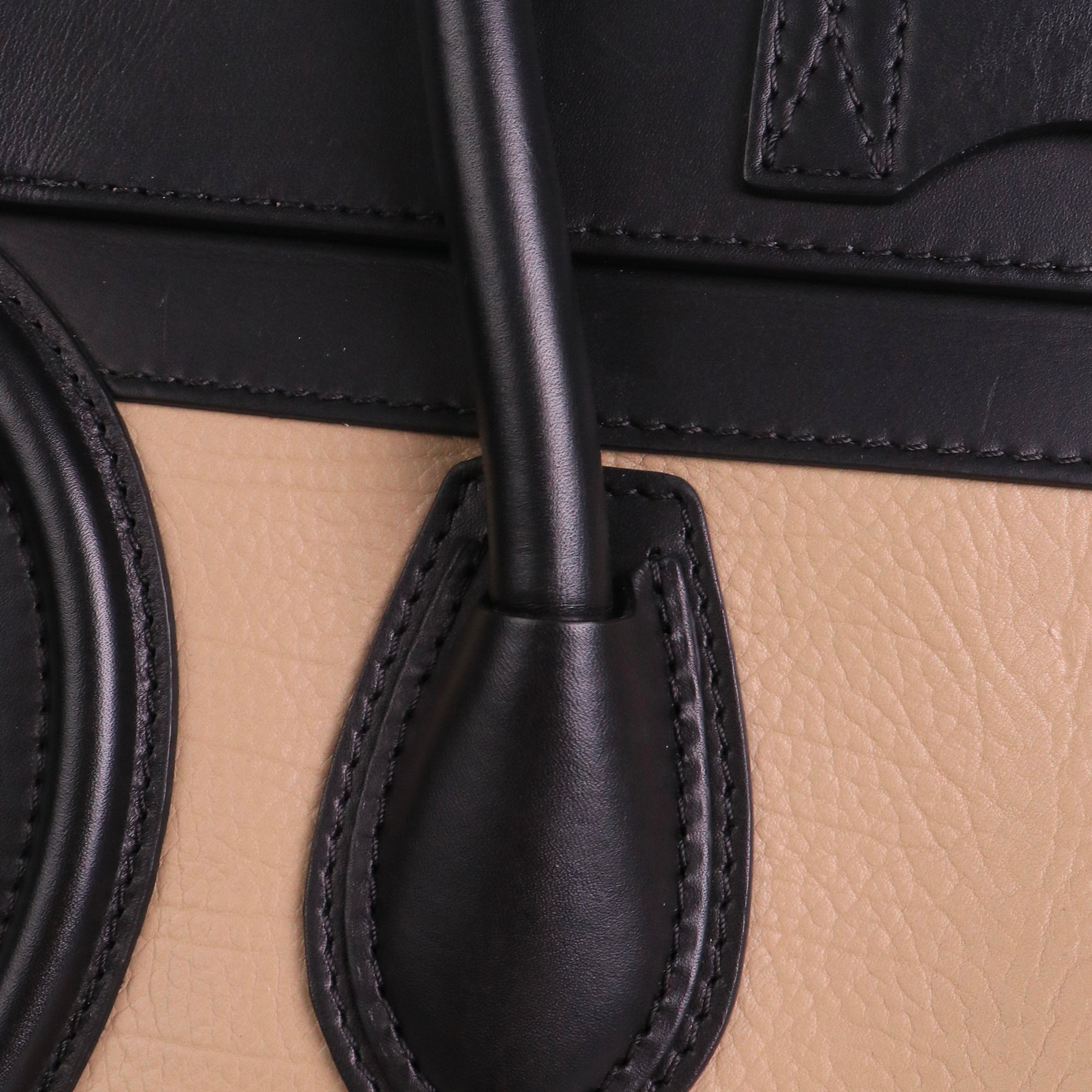 CELINE - Sac à main Luggage Celine en cuir bicolore