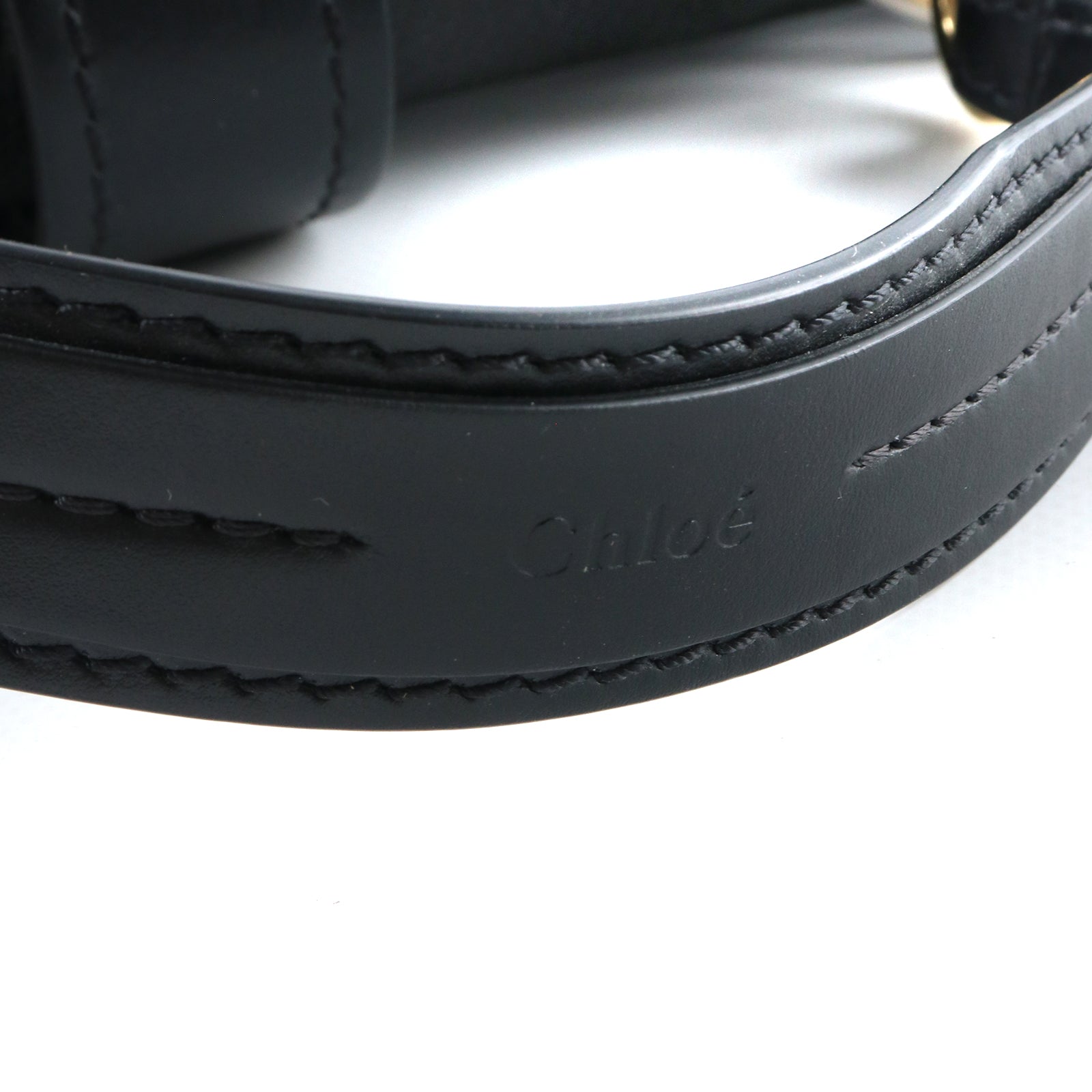 CHLOÉ - Sac à bandoulière Aby en cuir grainé noir