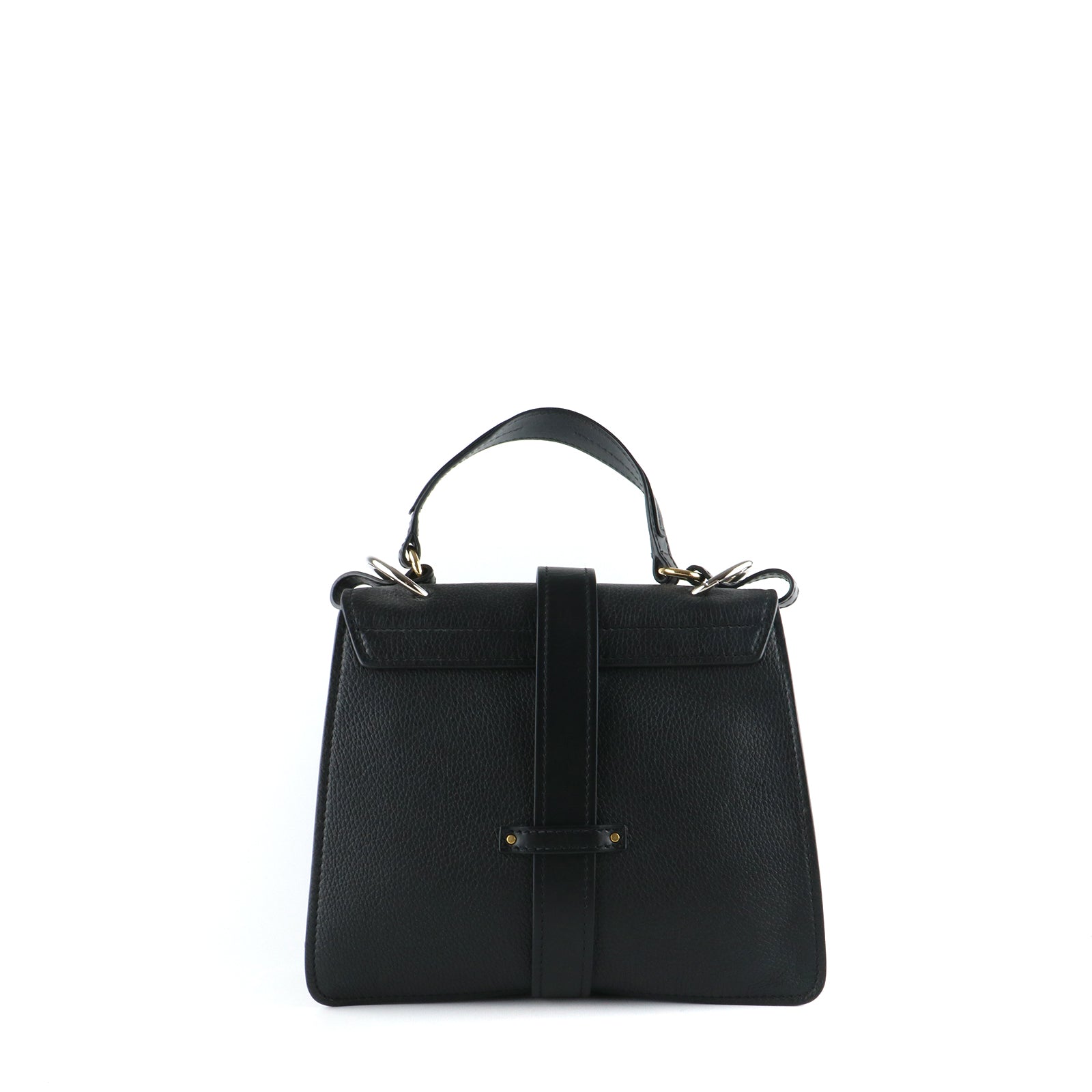 CHLOÉ - Sac à bandoulière Aby en cuir grainé noir