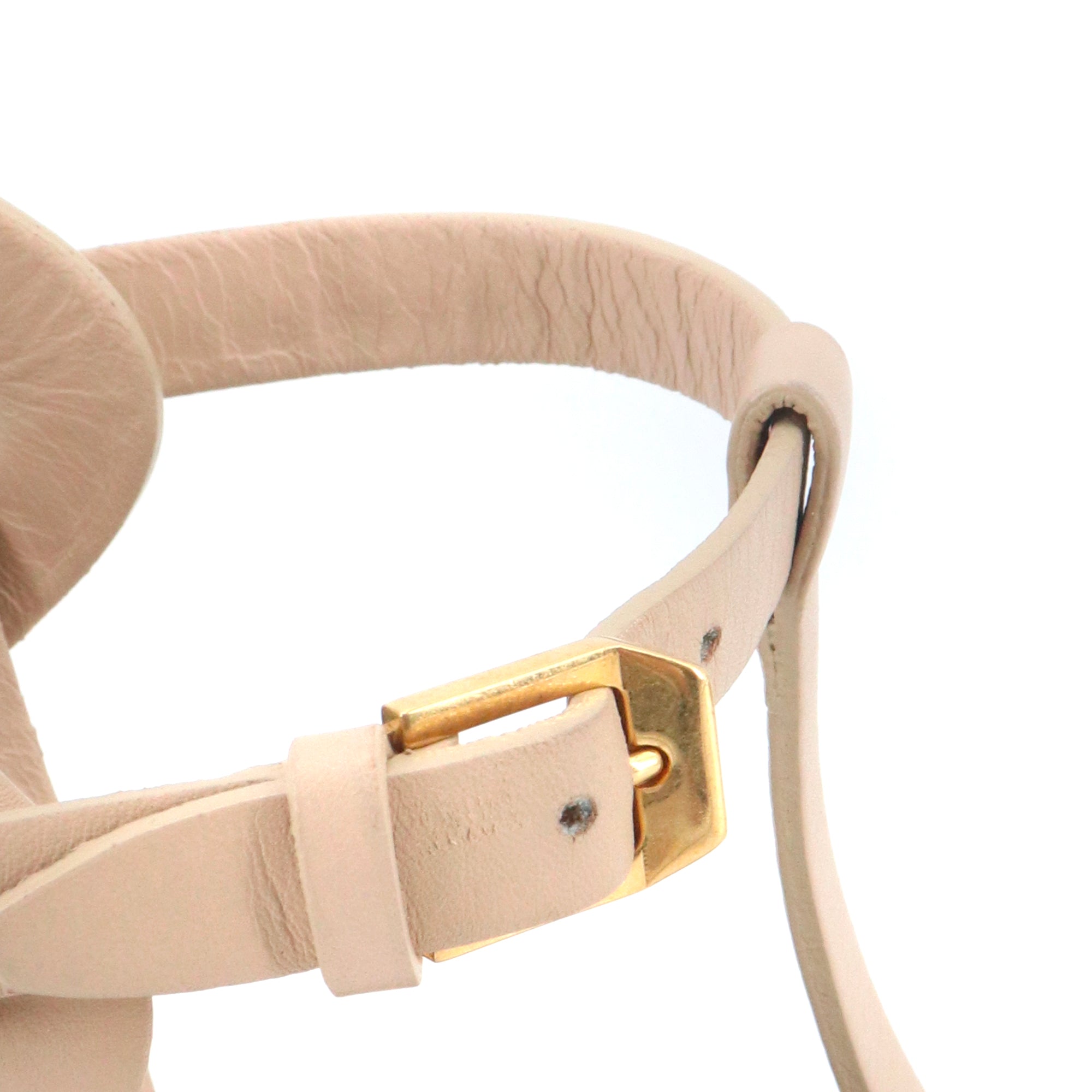 HERMÈS - Kennedy loafers in beige leather (T37.5)