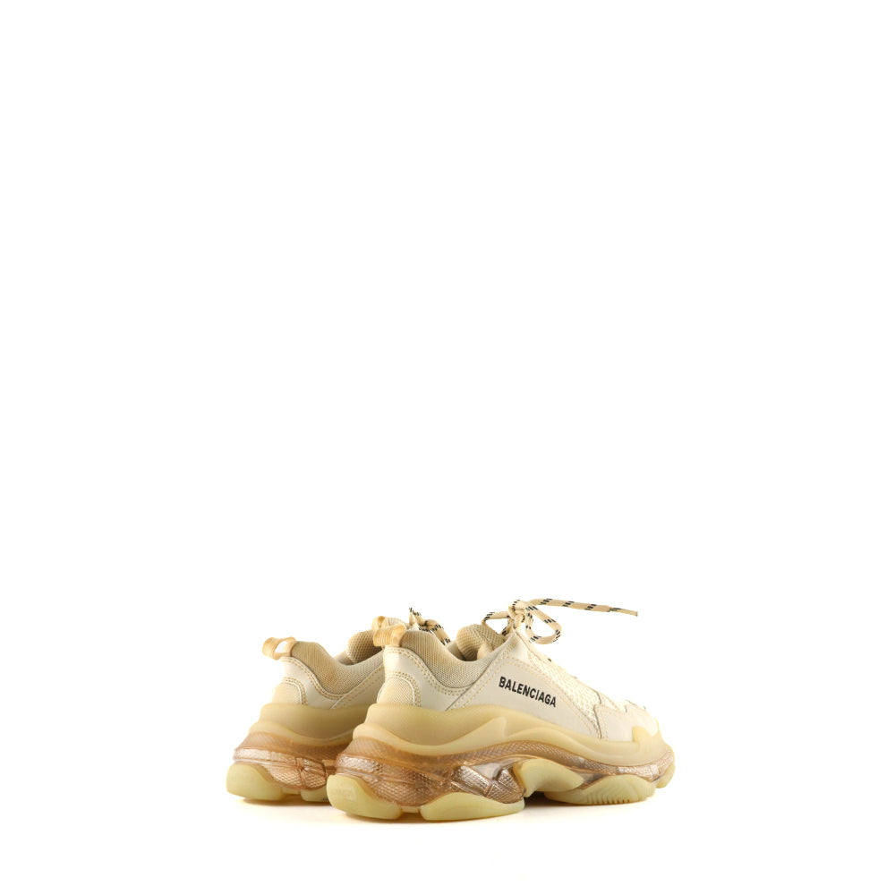 BALENCIAGA - Baskets Triple S blanches (T38)