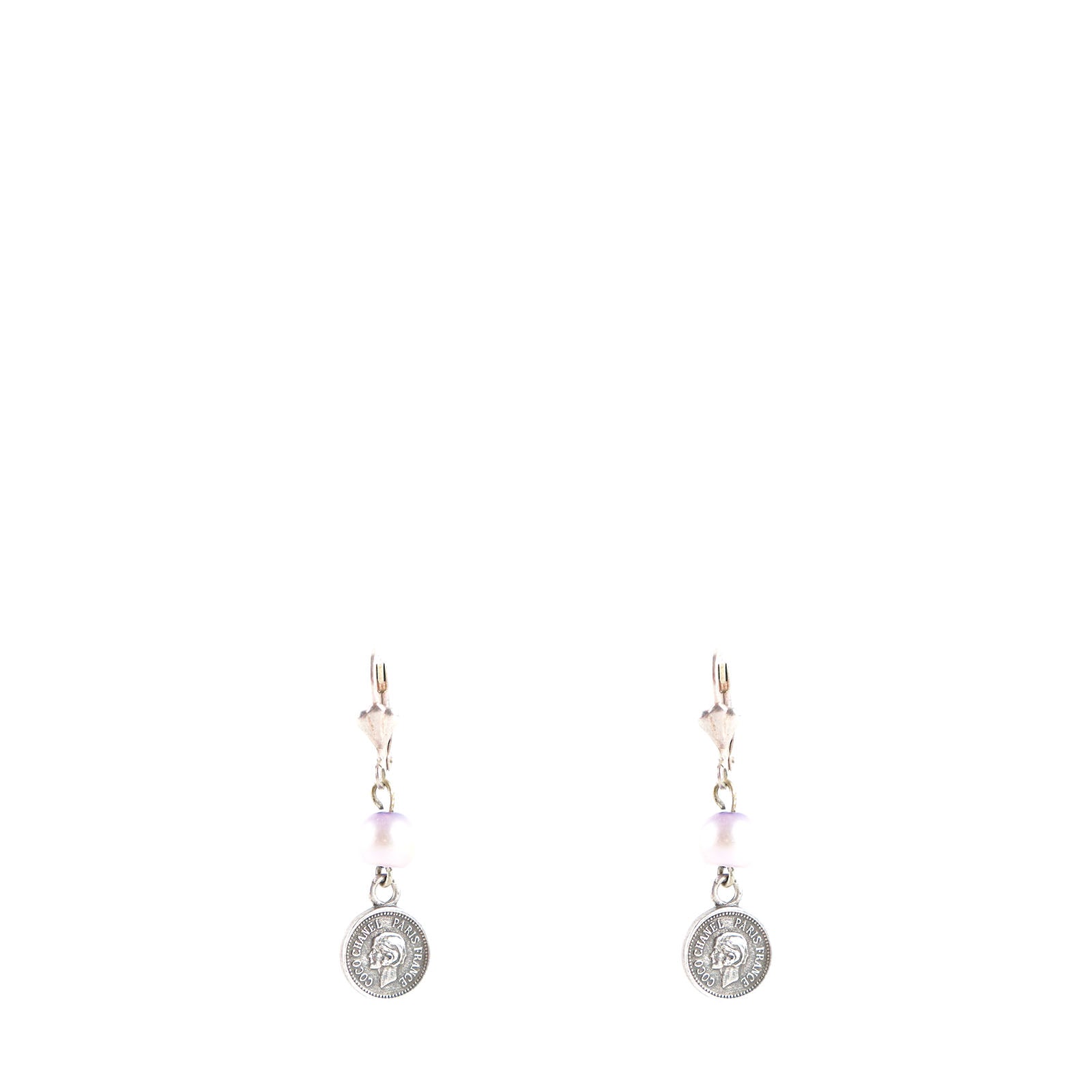 CHANEL - Boucles d'oreilles Médaillon Coco Chanel