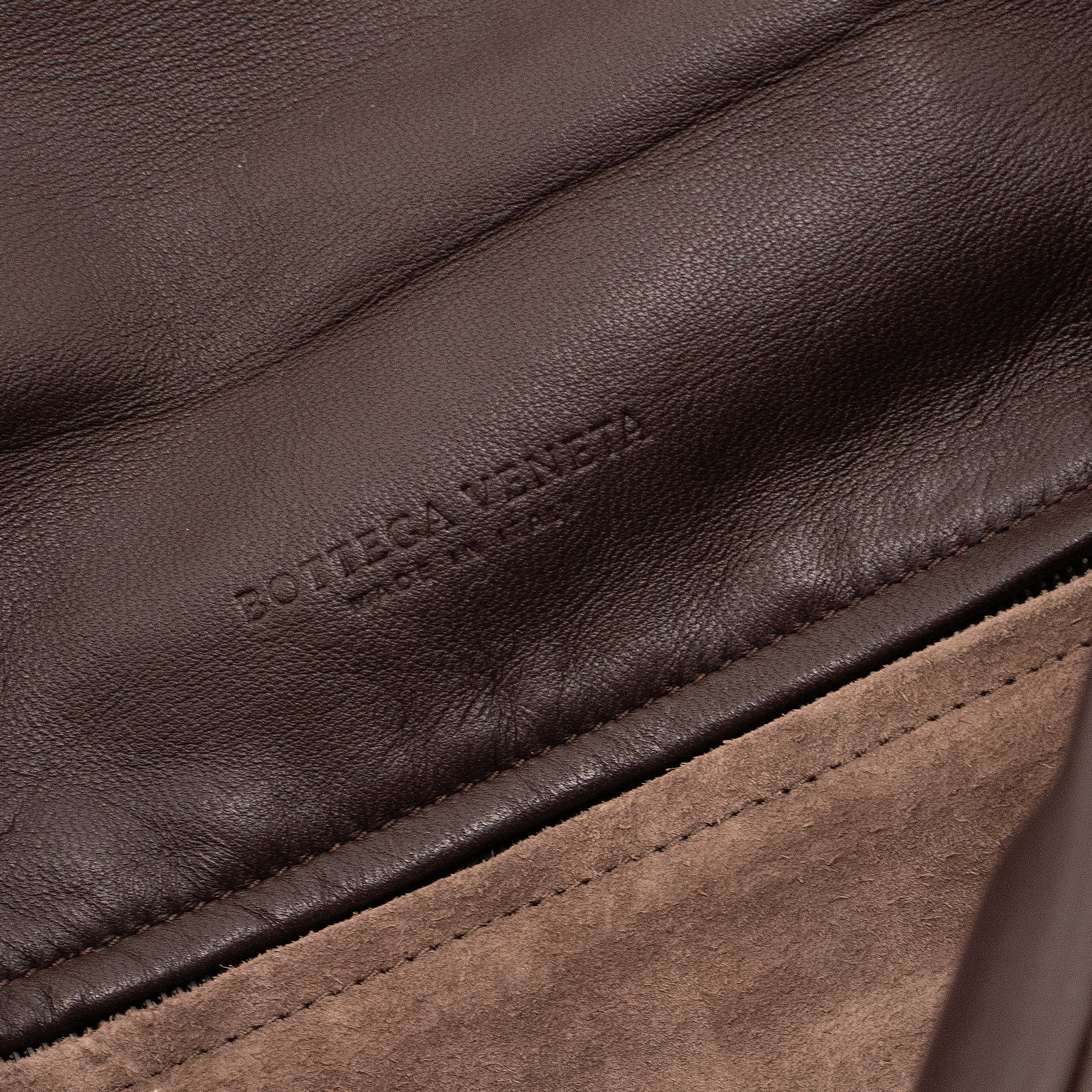 BOTTEGA VENETA - Sac à bandoulière Bottega Veneta en cuir intrecciato marron vintage