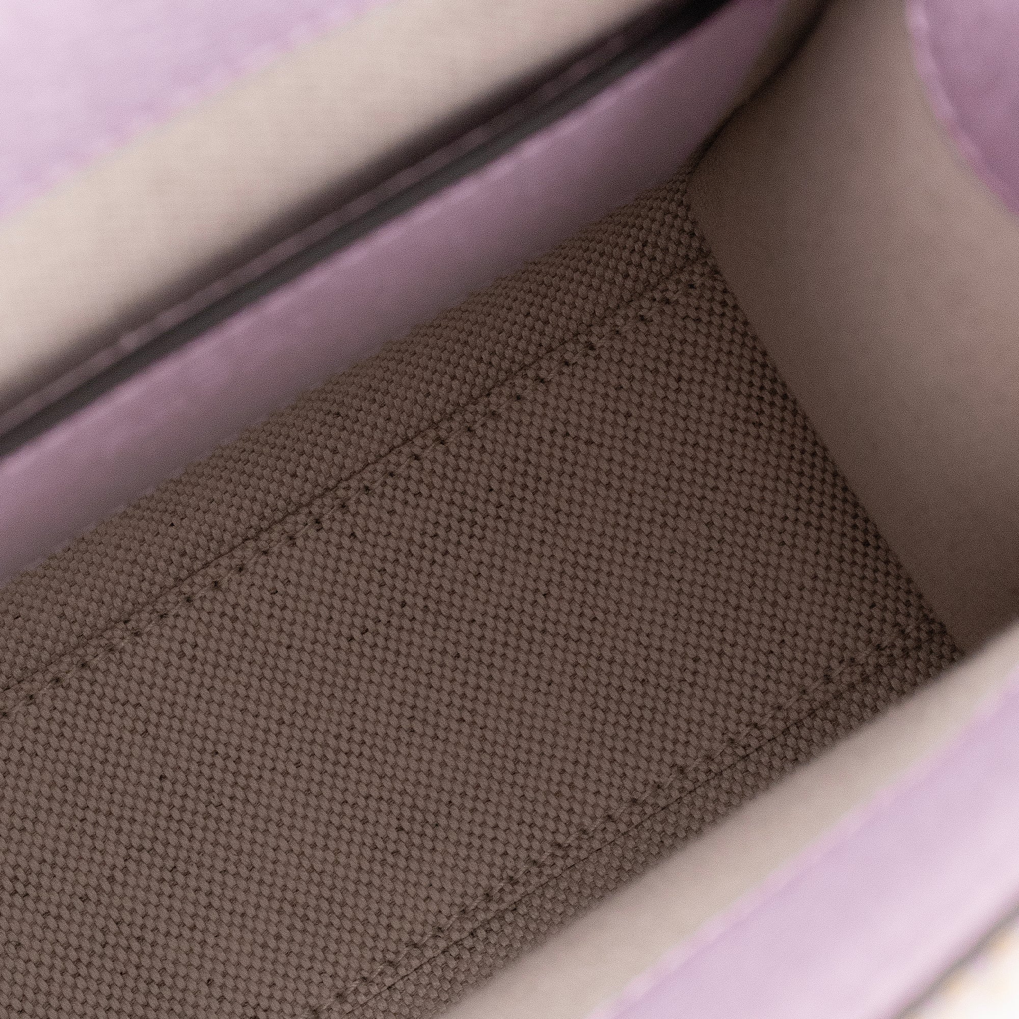 GUCCI - Sac à bandoulière Cabas Plat Gucci en toile et cuir violet