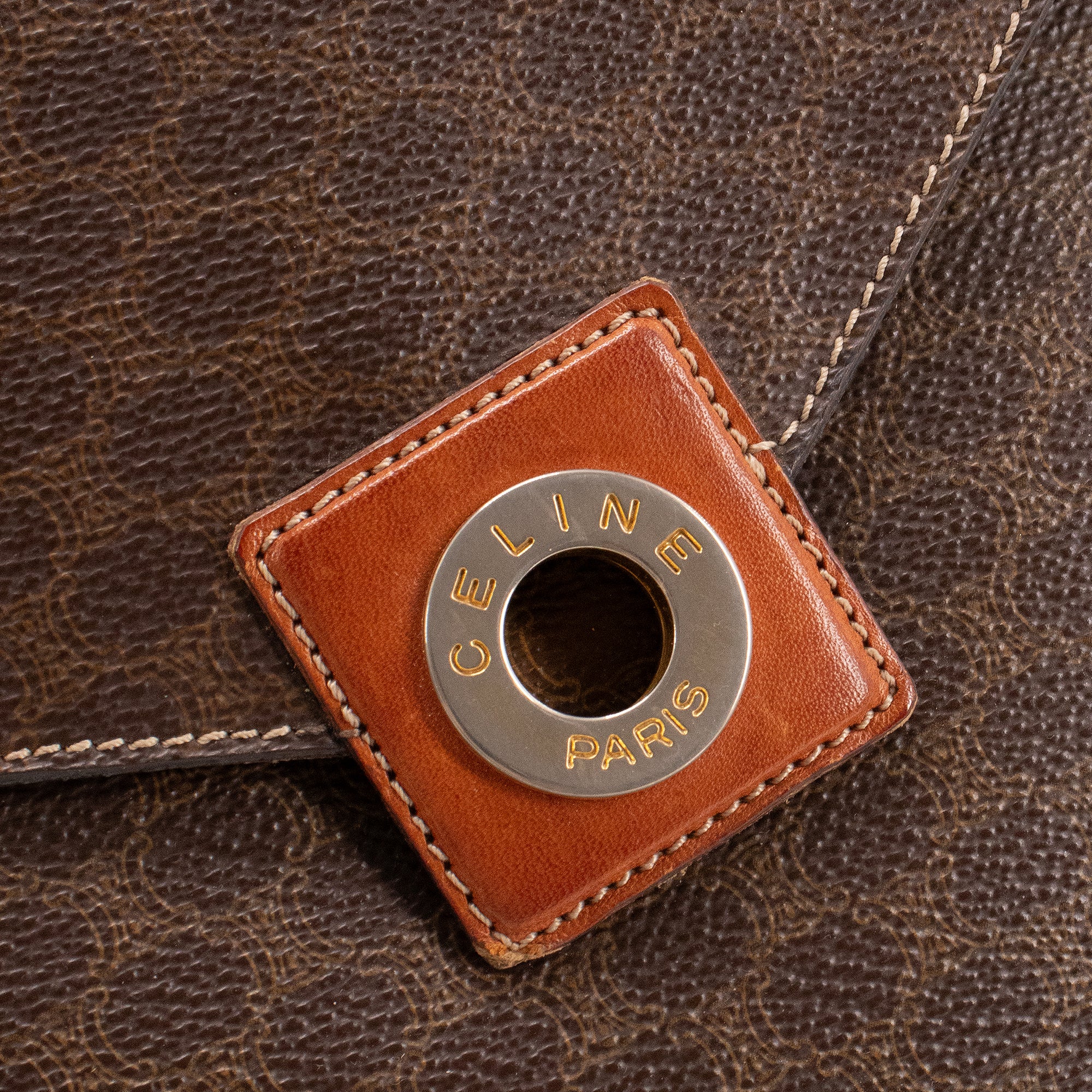 CELINE - Pochette Celine en toile monogrammée vintage