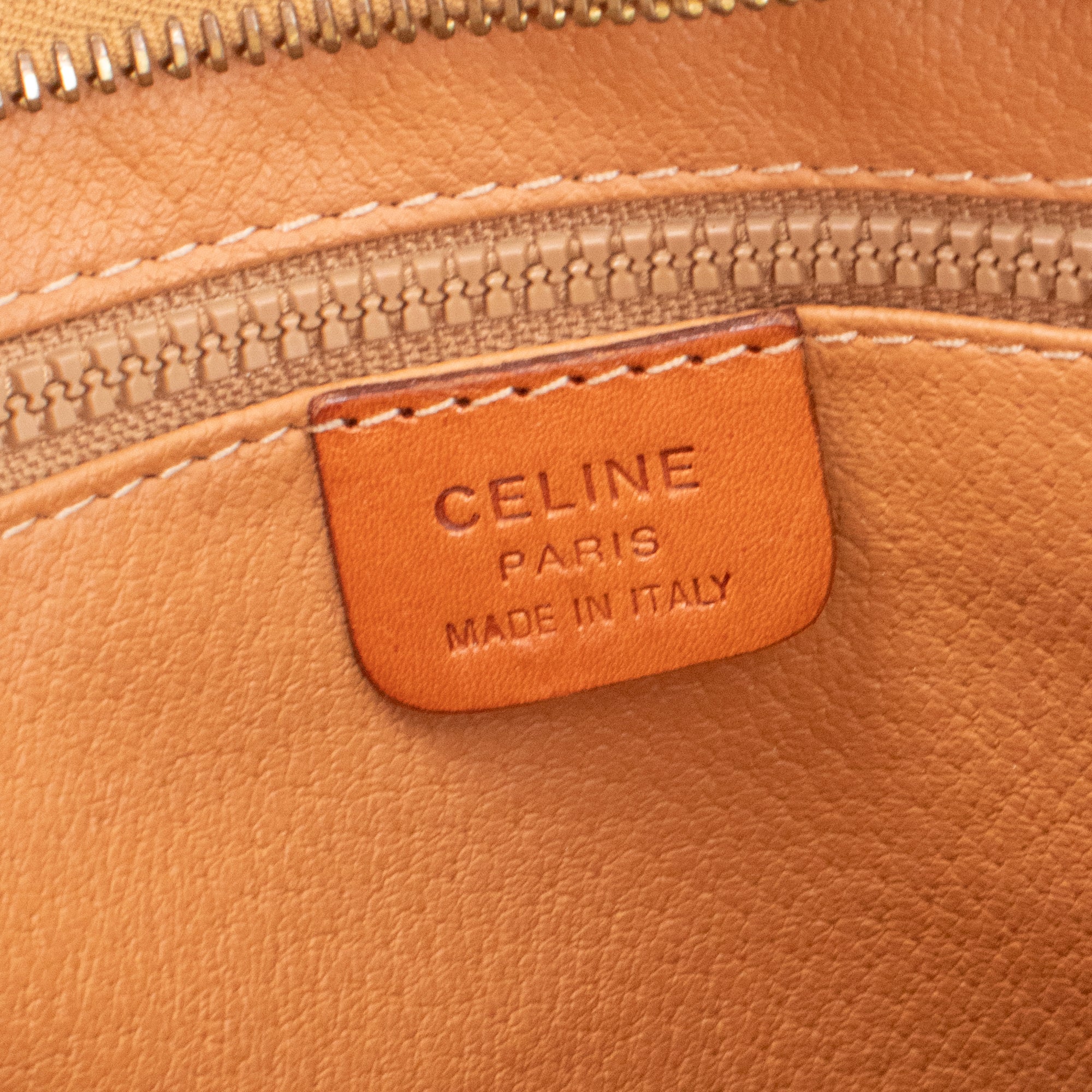CELINE - Pochette Celine en toile enduite monogrammée vintage