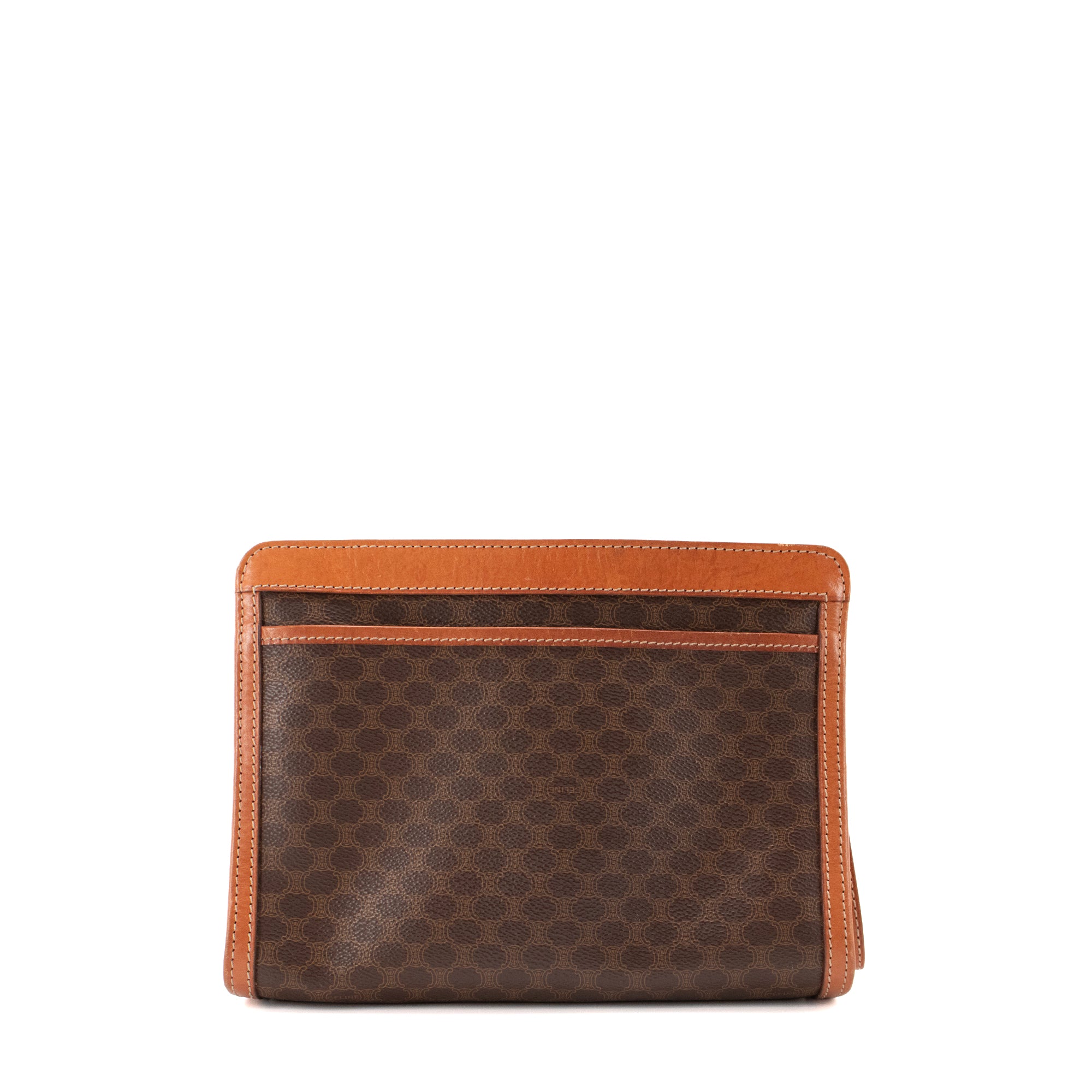 CELINE - Pochette Celine en toile enduite monogrammée vintage
