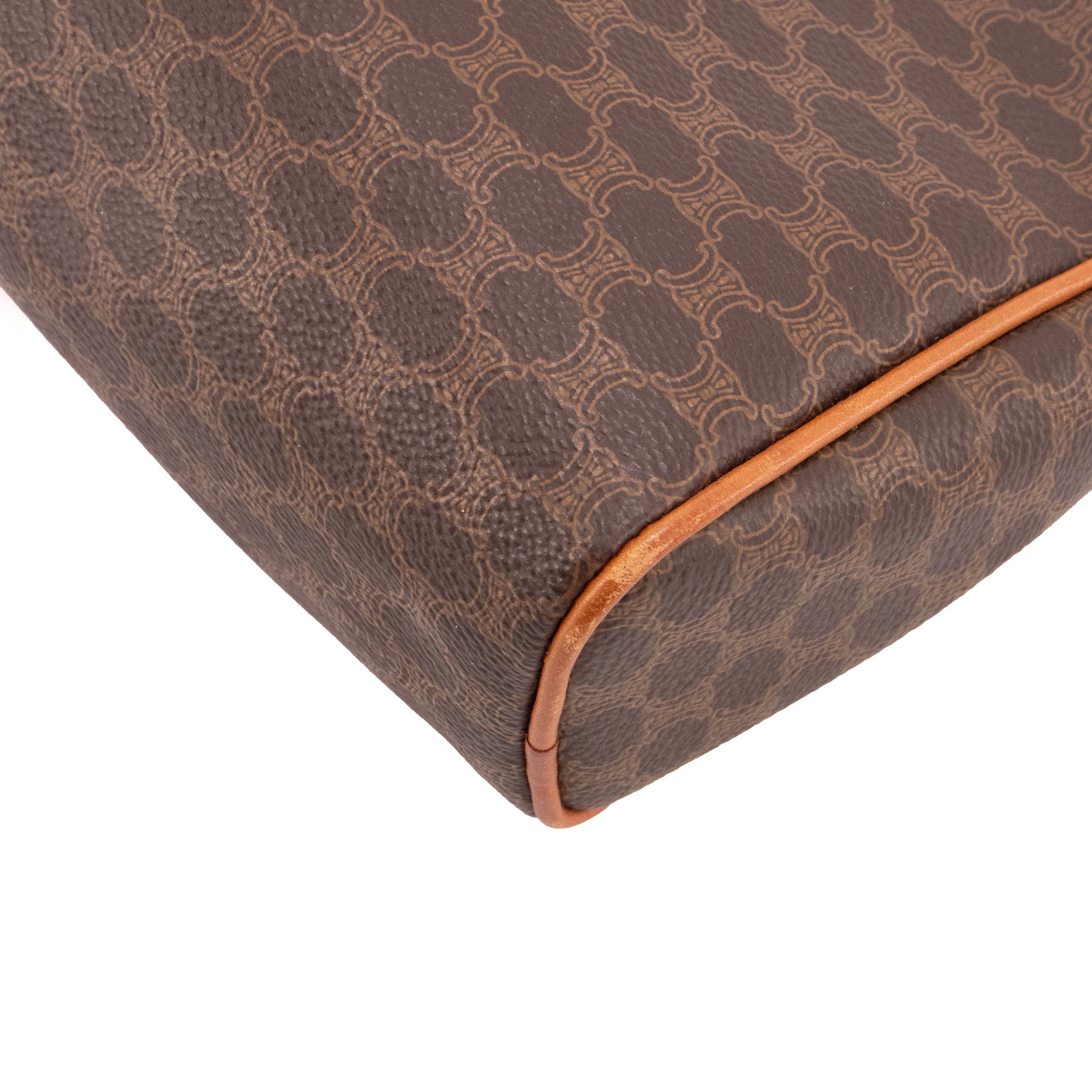 CELINE - Pochette Celine en toile enduite monogrammée vintage