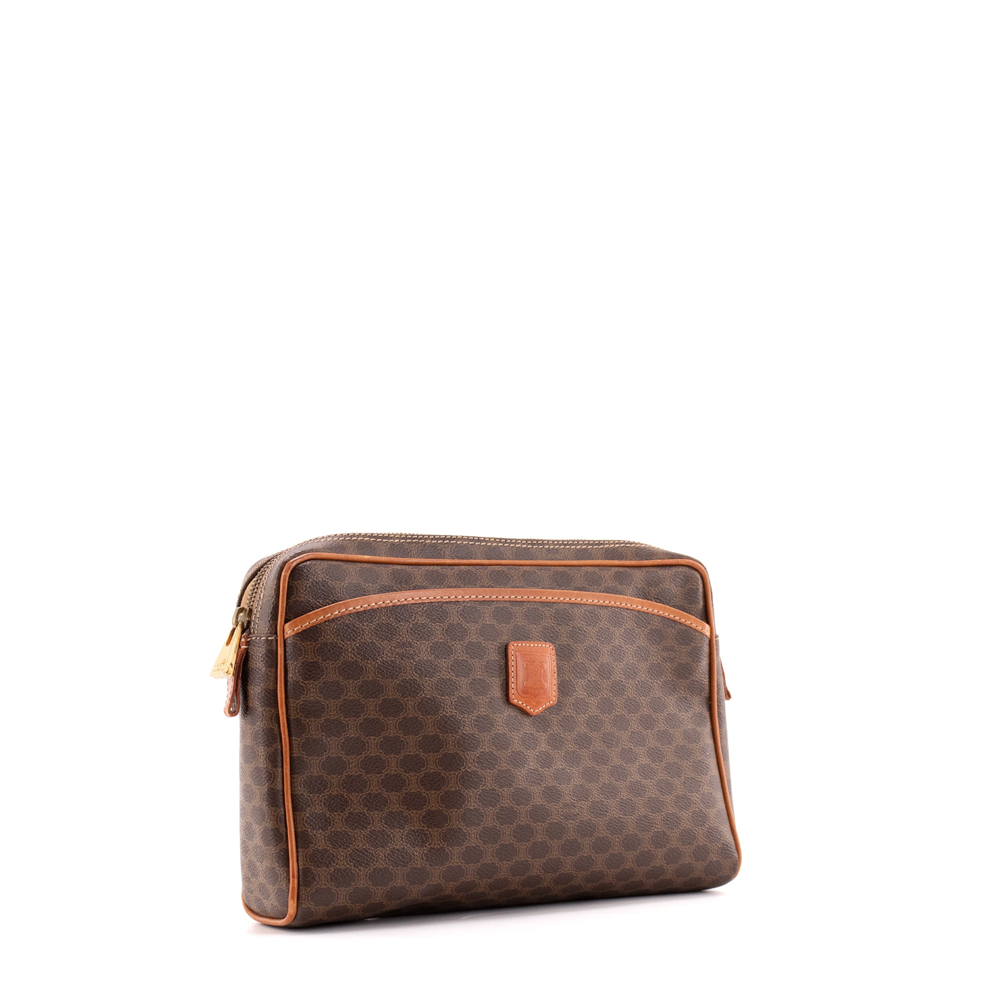 CELINE - Pochette Celine en toile enduite monogrammée vintage