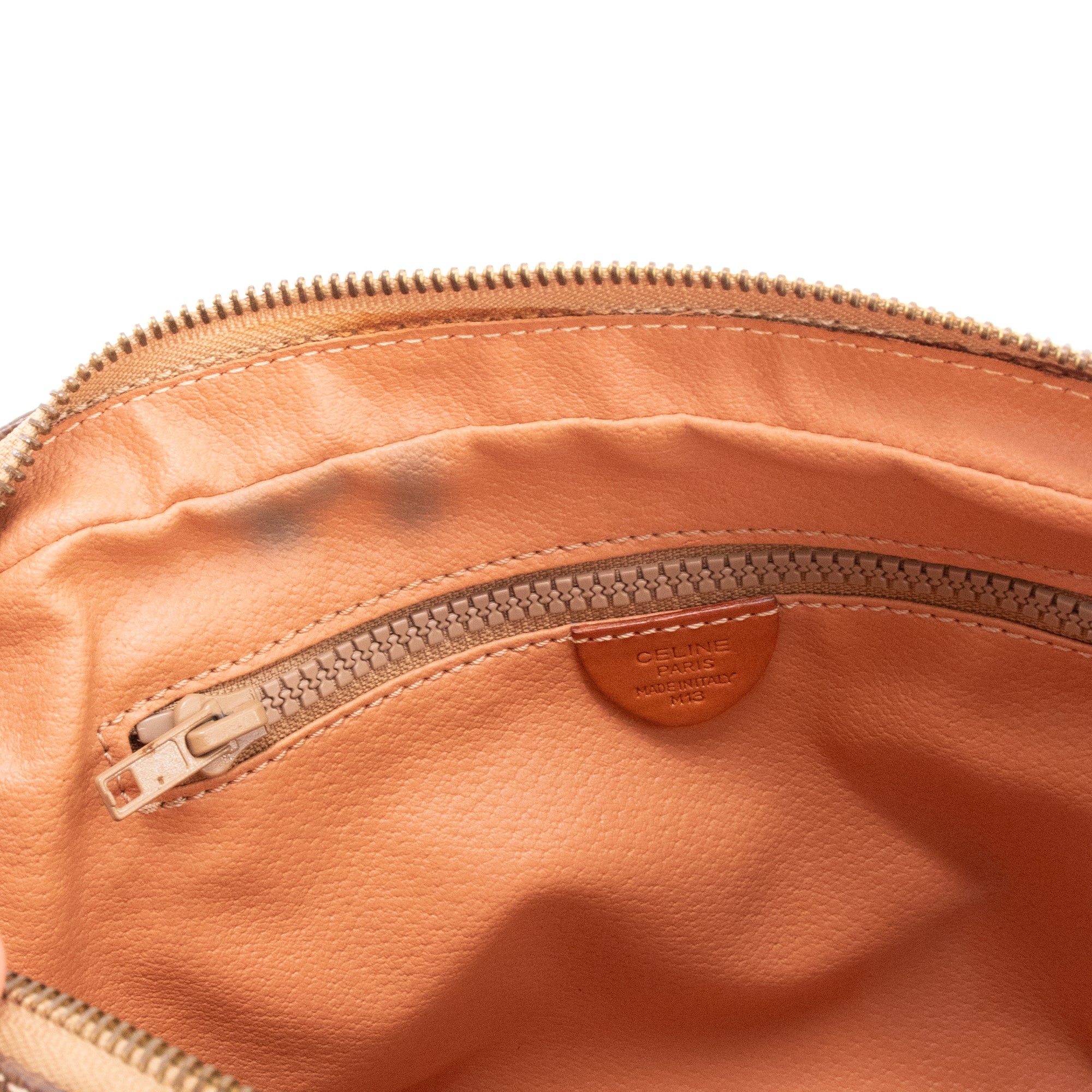 CELINE - Pochette Celine en toile enduite monogrammée vintage