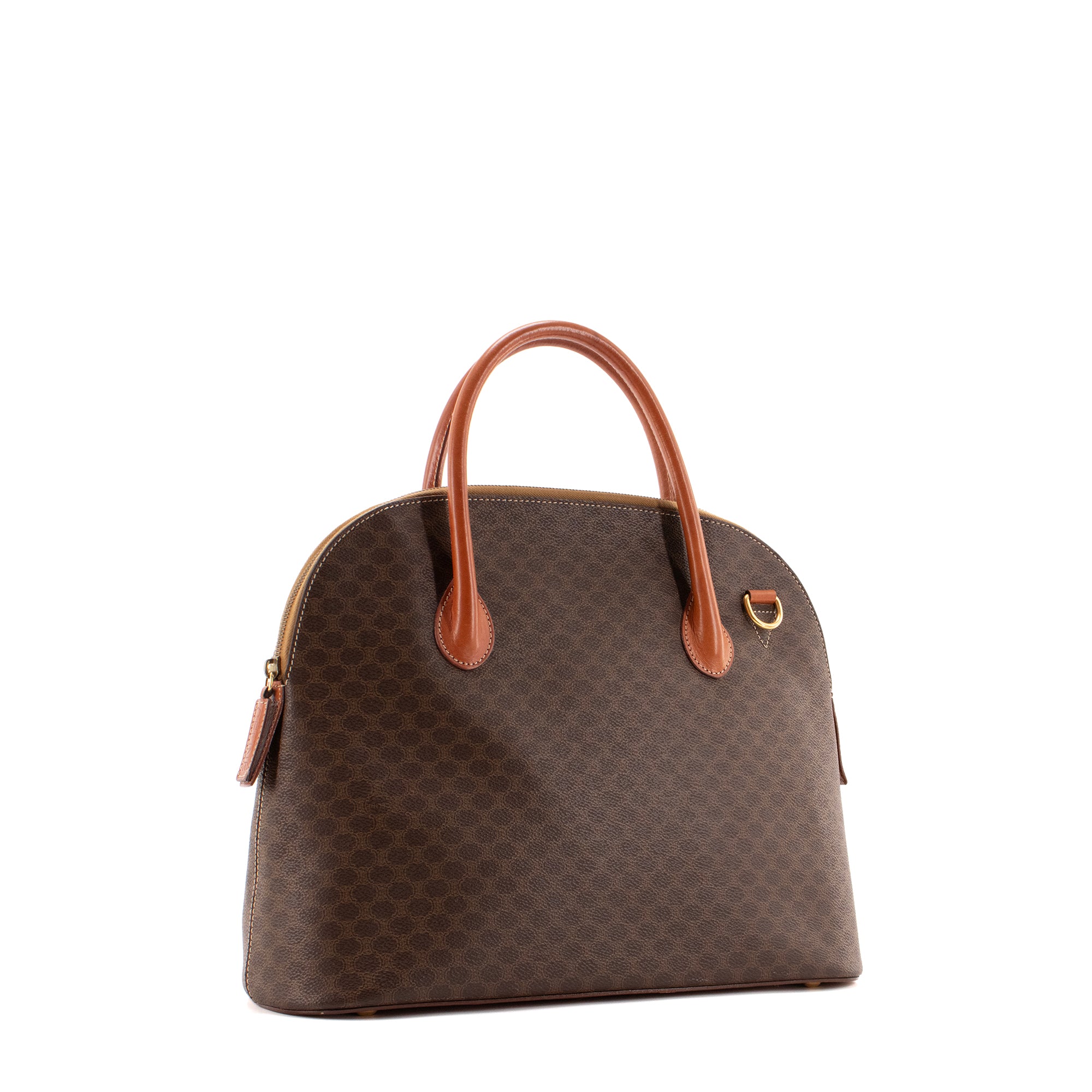 CELINE - Sac à main Celine en toile enduite monogrammée vintage