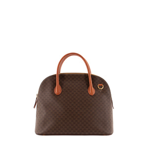 CELINE - Sac à main Celine en toile enduite monogrammée vintage