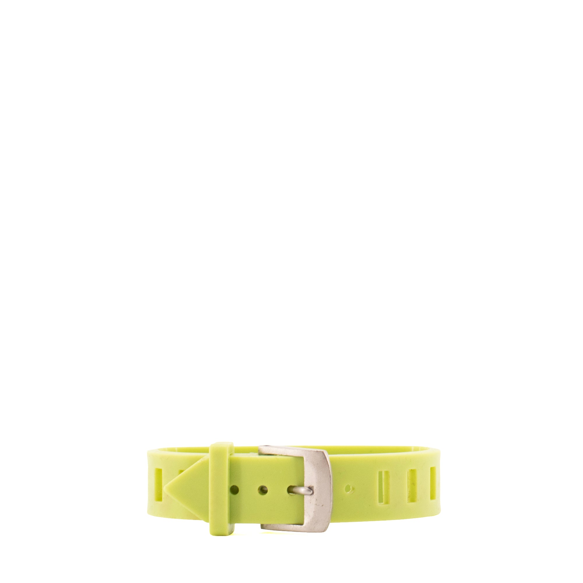 CHANEL - Bracelet Chanel en caoutchouc vert