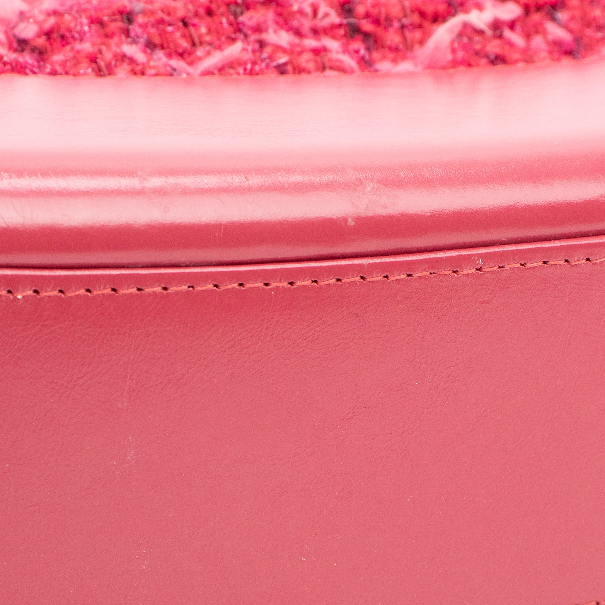 CHANEL - Sac à bandoulière Gabrielle GM Chanel en cuir et tweed rose