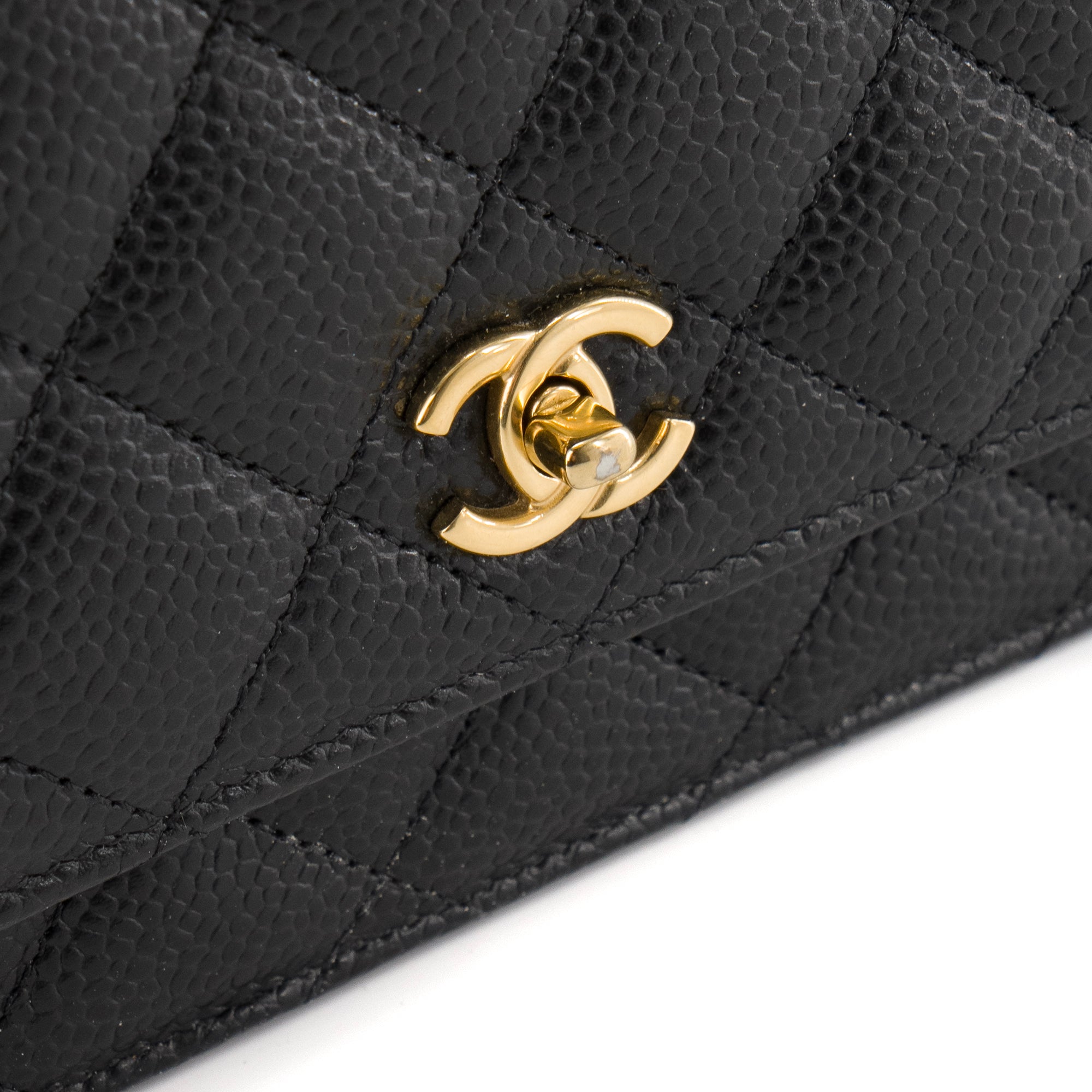 CHANEL - Sac à bandoulière Wallet on Chain Classique/Timeless Chanel en cuir caviar noir
