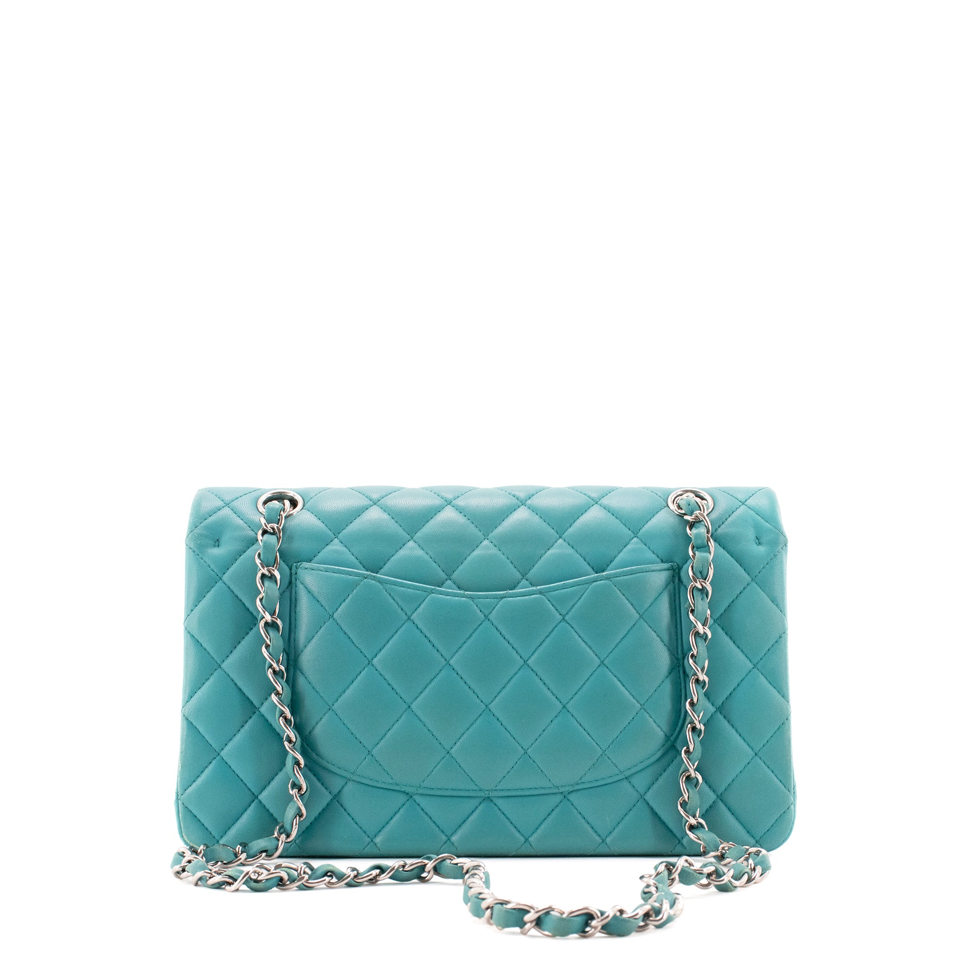 CHANEL - Sac à main Classique/Timeless 11.12 Chanel en cuir lisse bleu