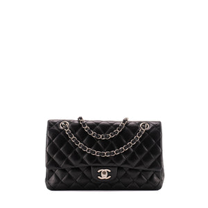 CHANEL - Sac à main Classique/Timeless 11.12 Chanel en cuir lisse noir
