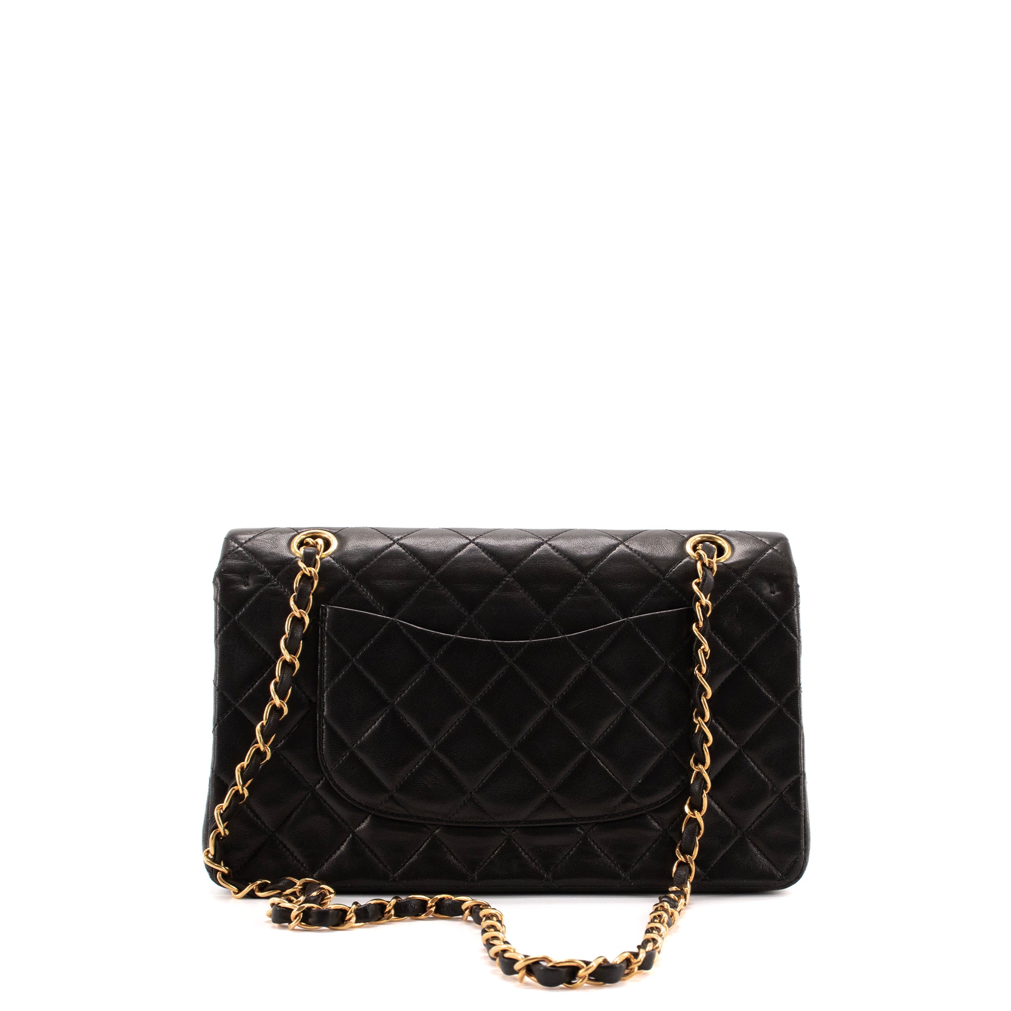 CHANEL - Sac à main Classique/Timeless 11.12 Chanel en cuir lisse noir vintage