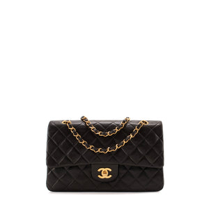 CHANEL - Sac à main Classique/Timeless 11.12 Chanel en cuir lisse noir vintage