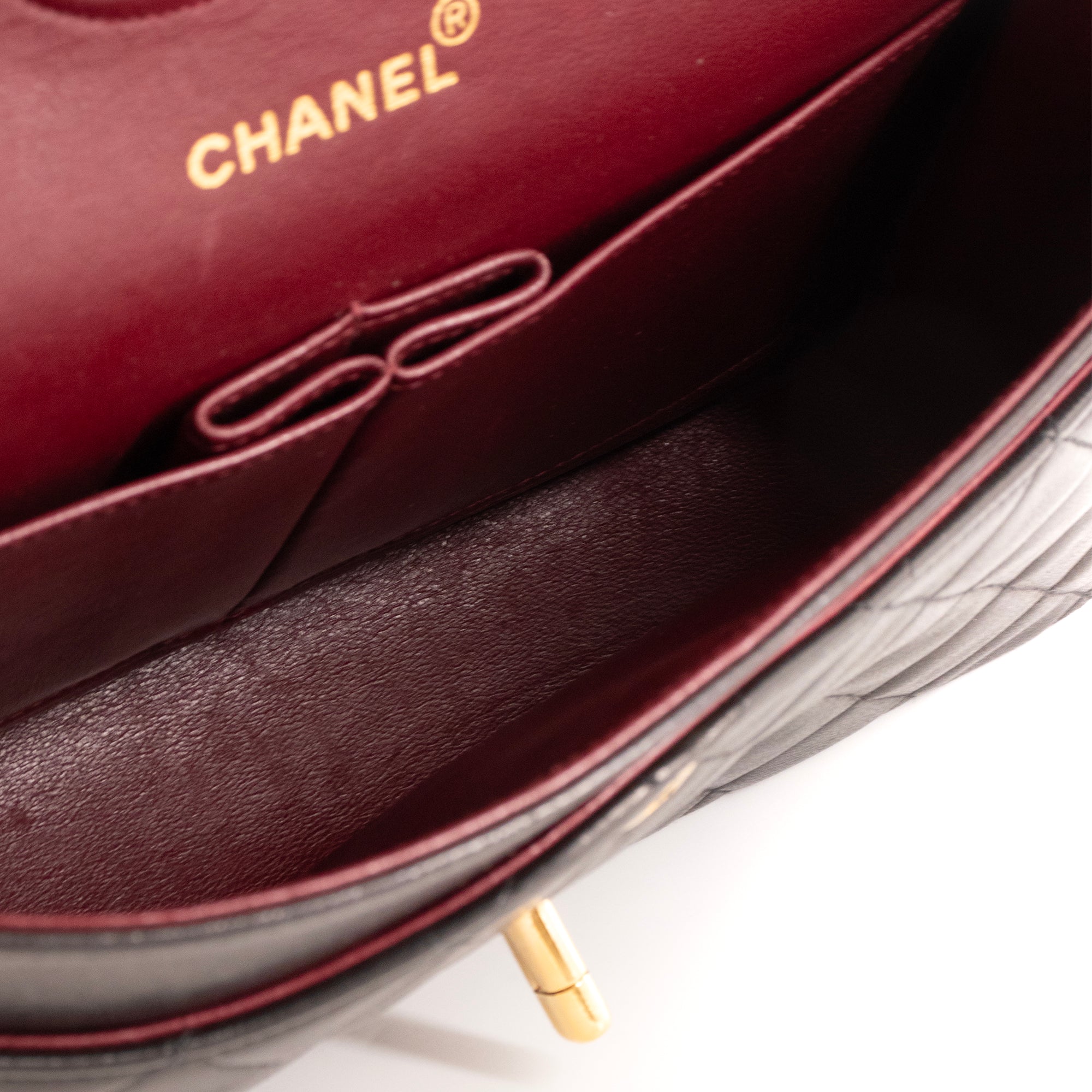 CHANEL - Sac à main Classique/Timeless 11.12 Chanel en cuir lisse noir vintage