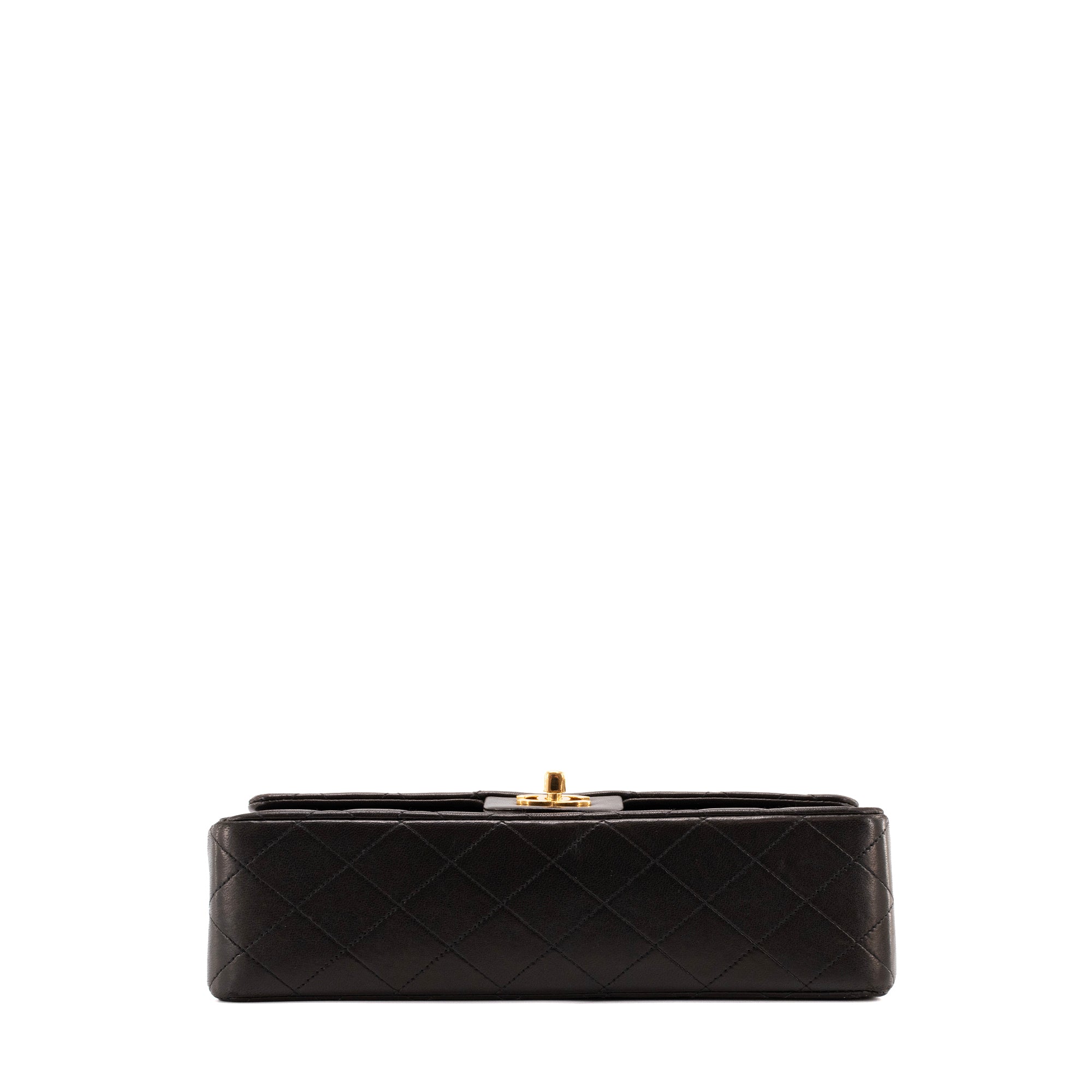 CHANEL - Sac à main Classique/Timeless 11.12 Chanel en cuir lisse noir vintage
