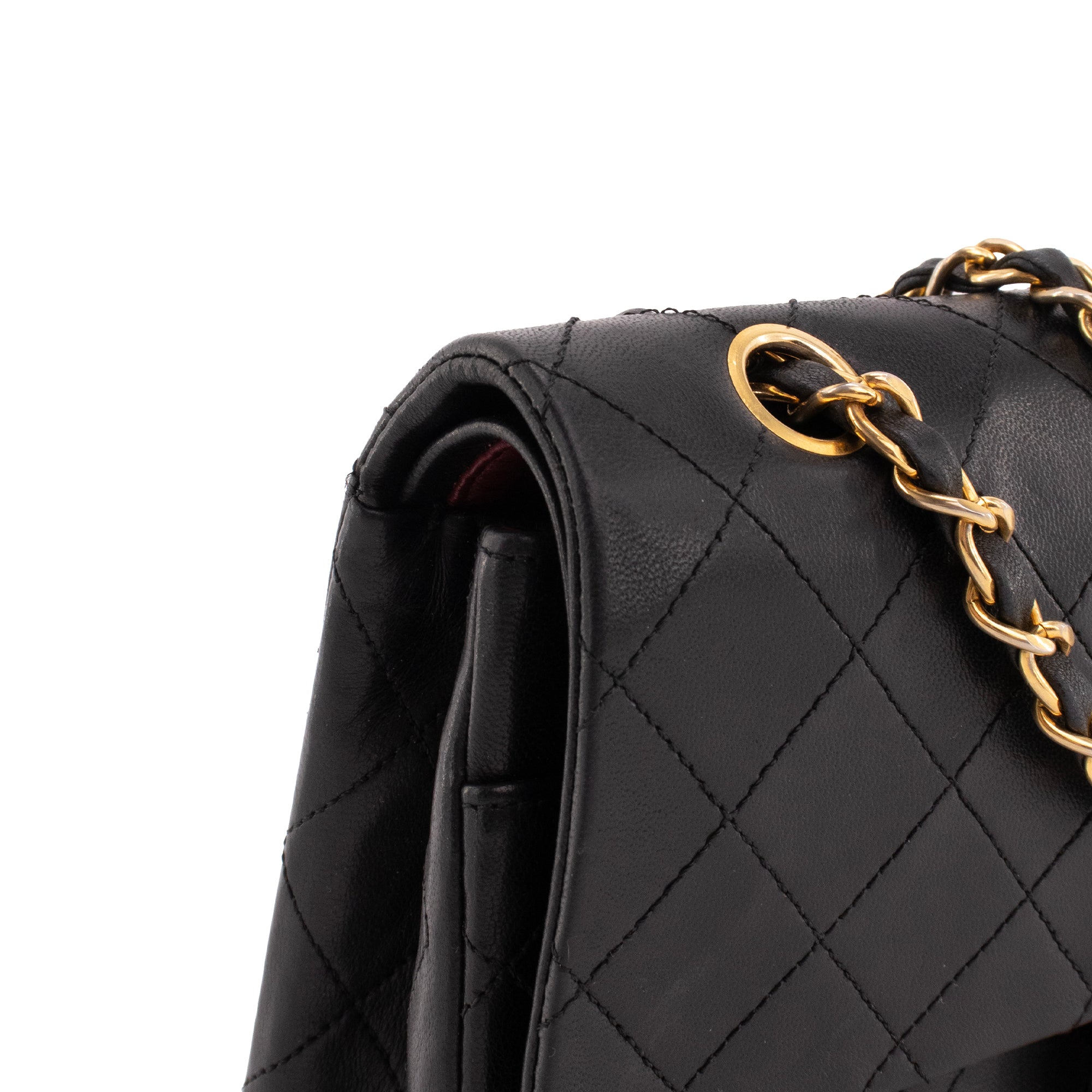 CHANEL - Sac à main Classique/Timeless 11.12 Chanel en cuir lisse noir vintage