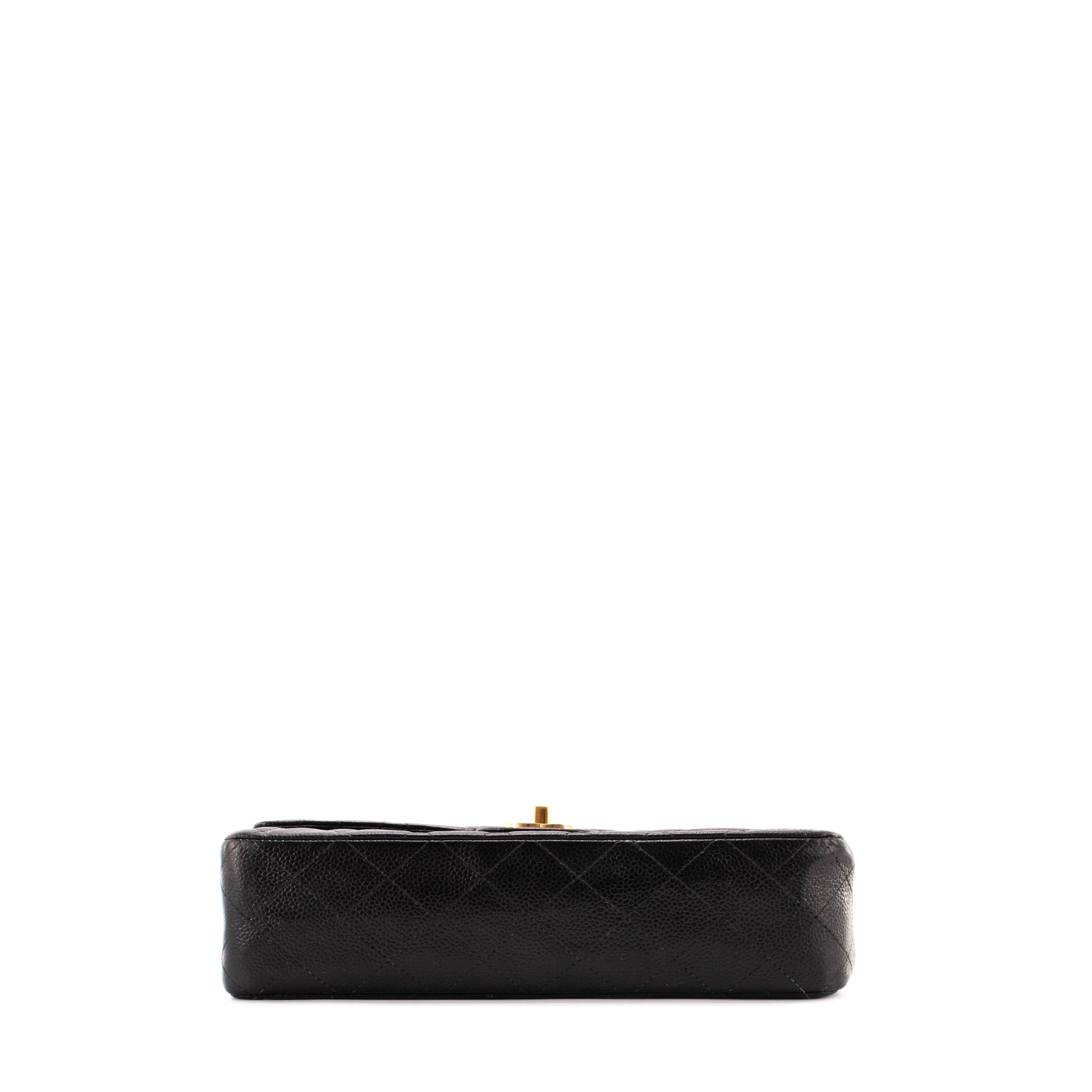 CHANEL - Sac à main Classique/Timeless Chanel en cuir caviar noir vintage