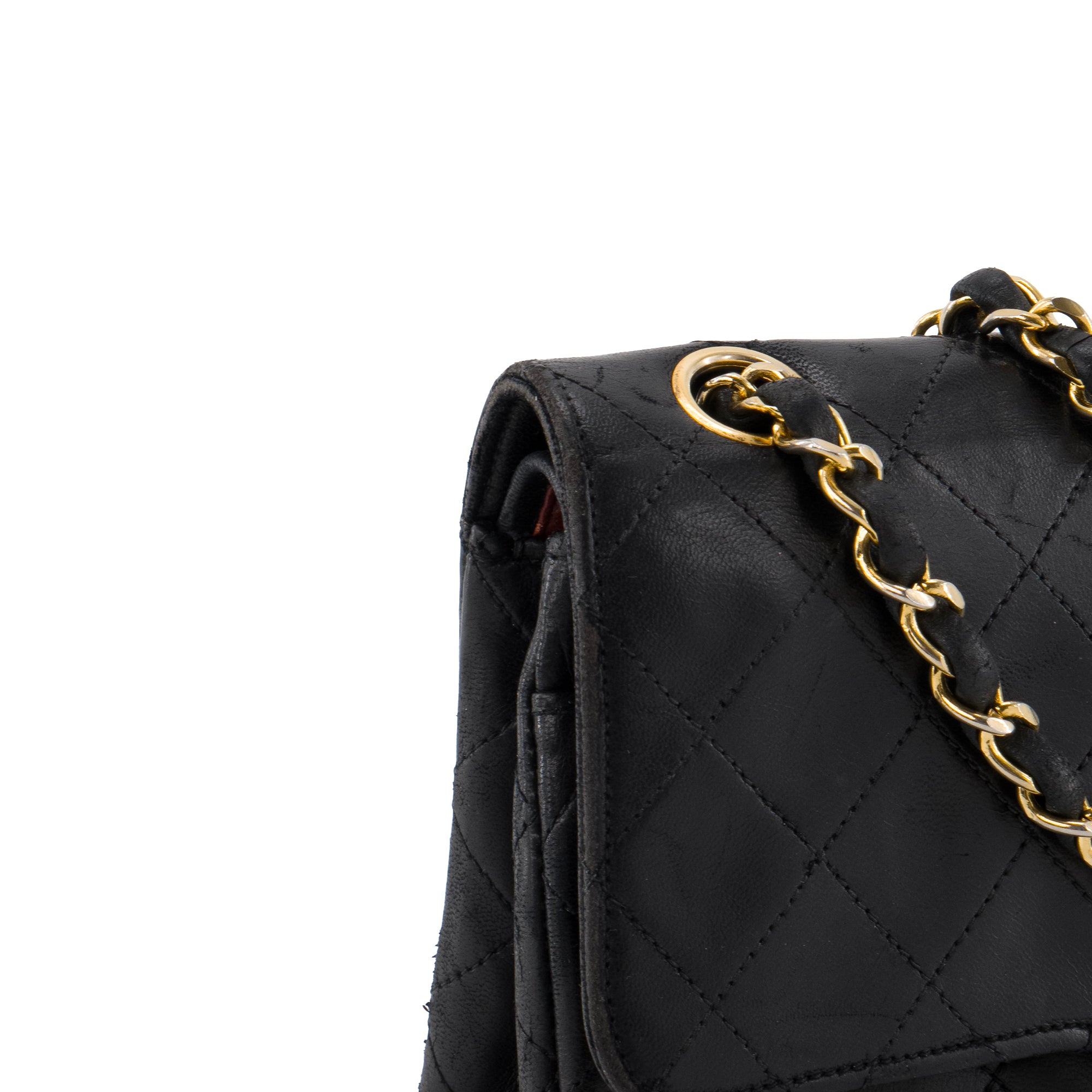 CHANEL - Sac à main Classique/Timeless Chanel en cuir noir vintage