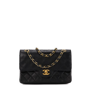 CHANEL - Sac à main Classique/Timeless Chanel en cuir noir vintage